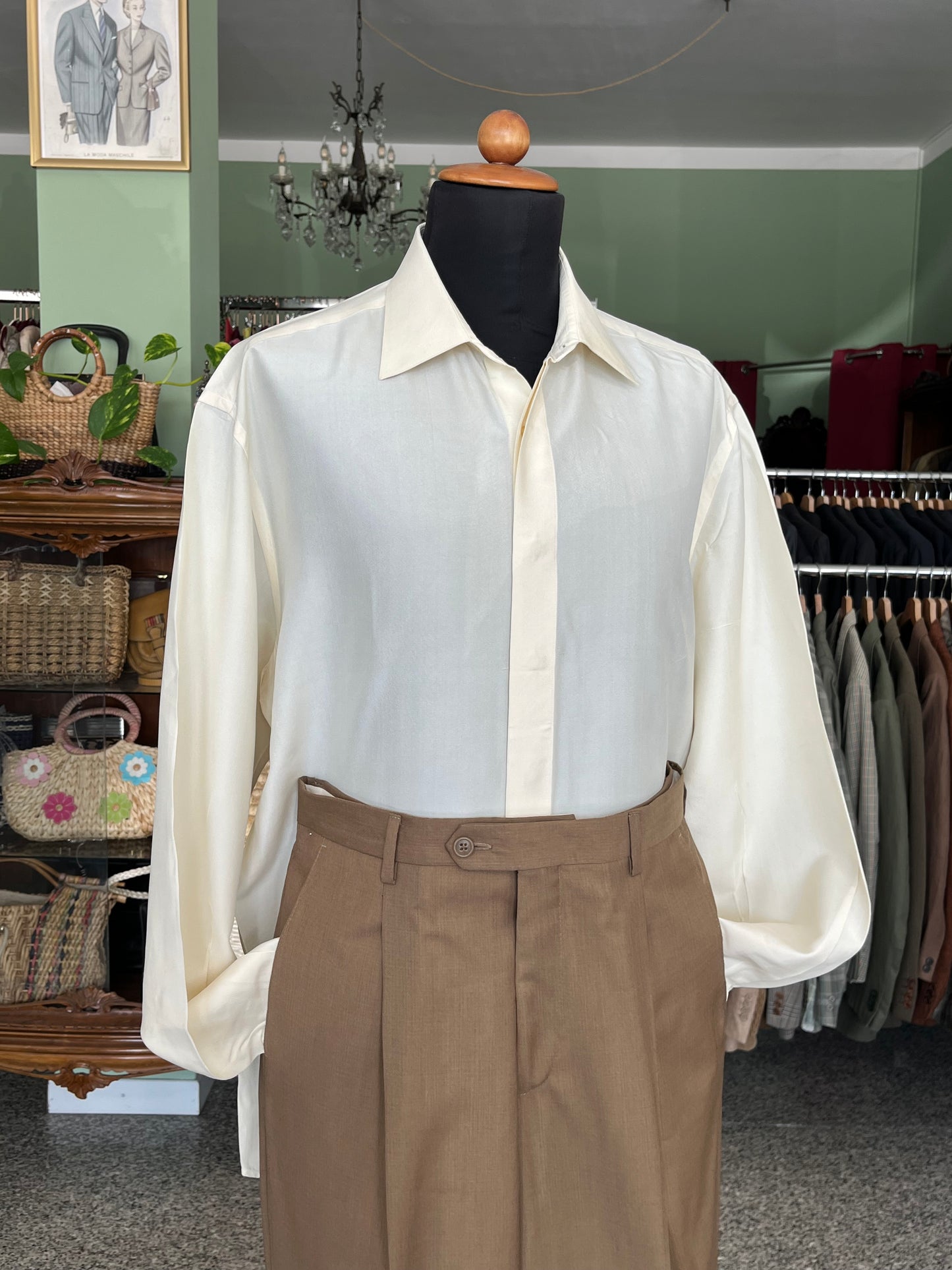Camicia pura seta tg. M-L