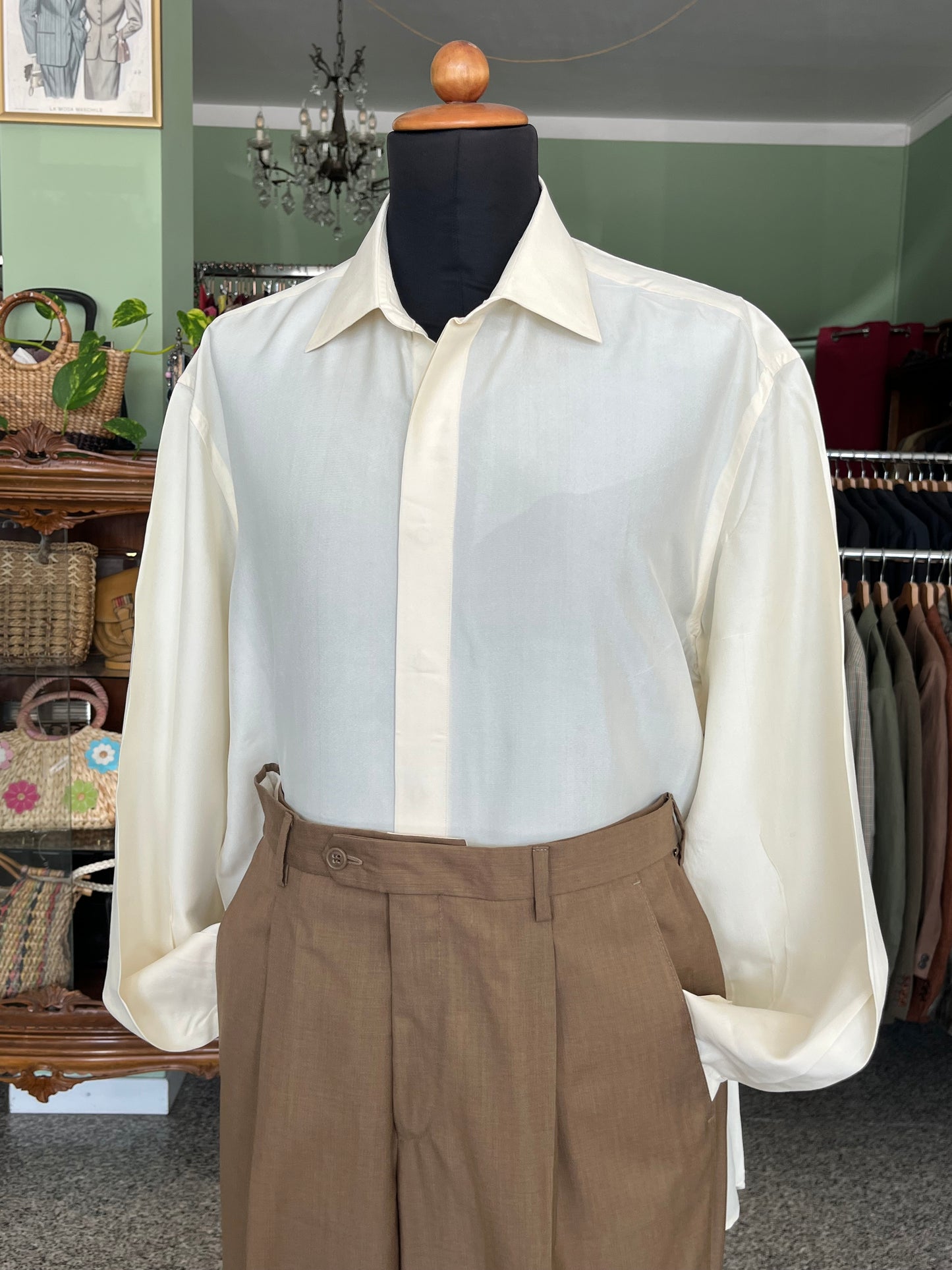 Camicia pura seta tg. M-L