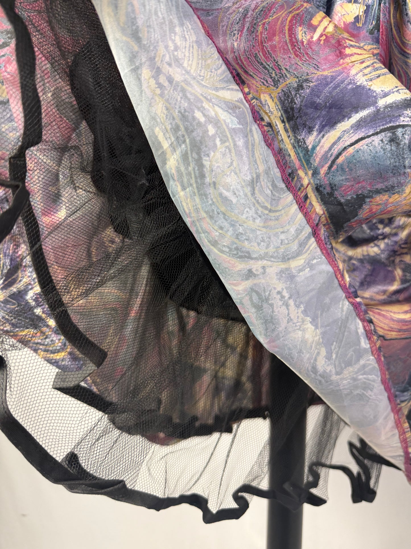 Abito anni ‘80 stampa marmorizzata - TG. 40