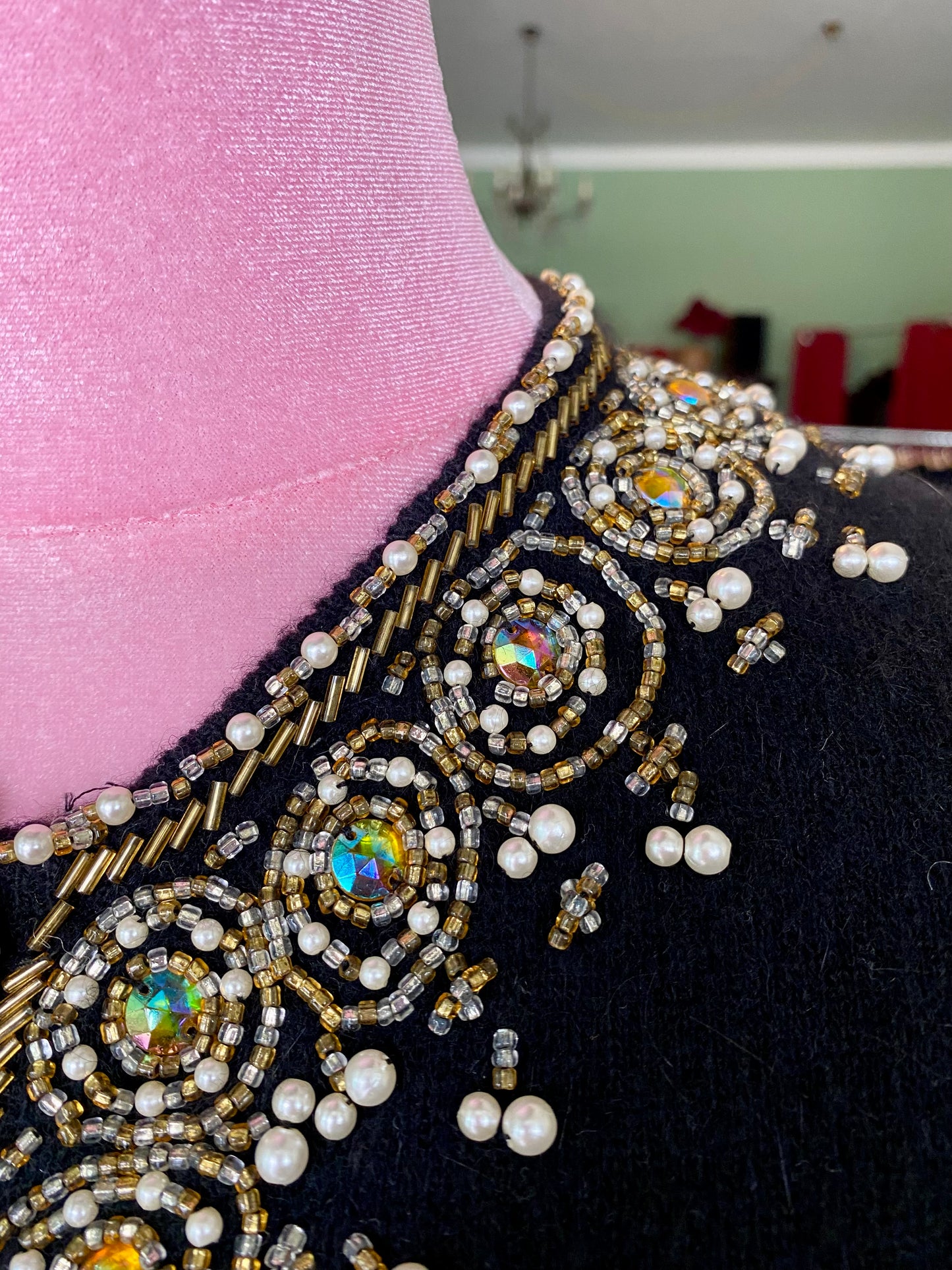 Cardigan anni ‘60 con ricami - TG. 44/46