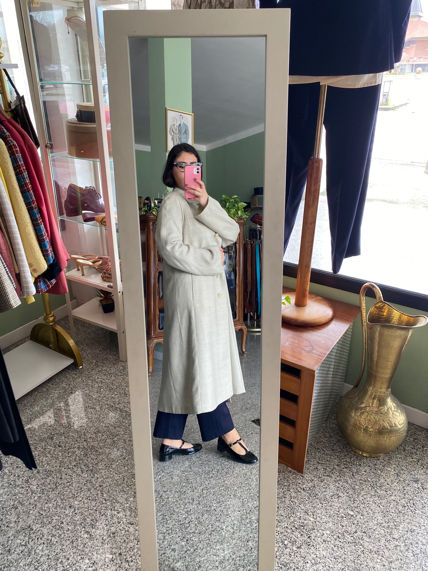 Cappotto mezza stagione in lana mélange - TG. 42/44