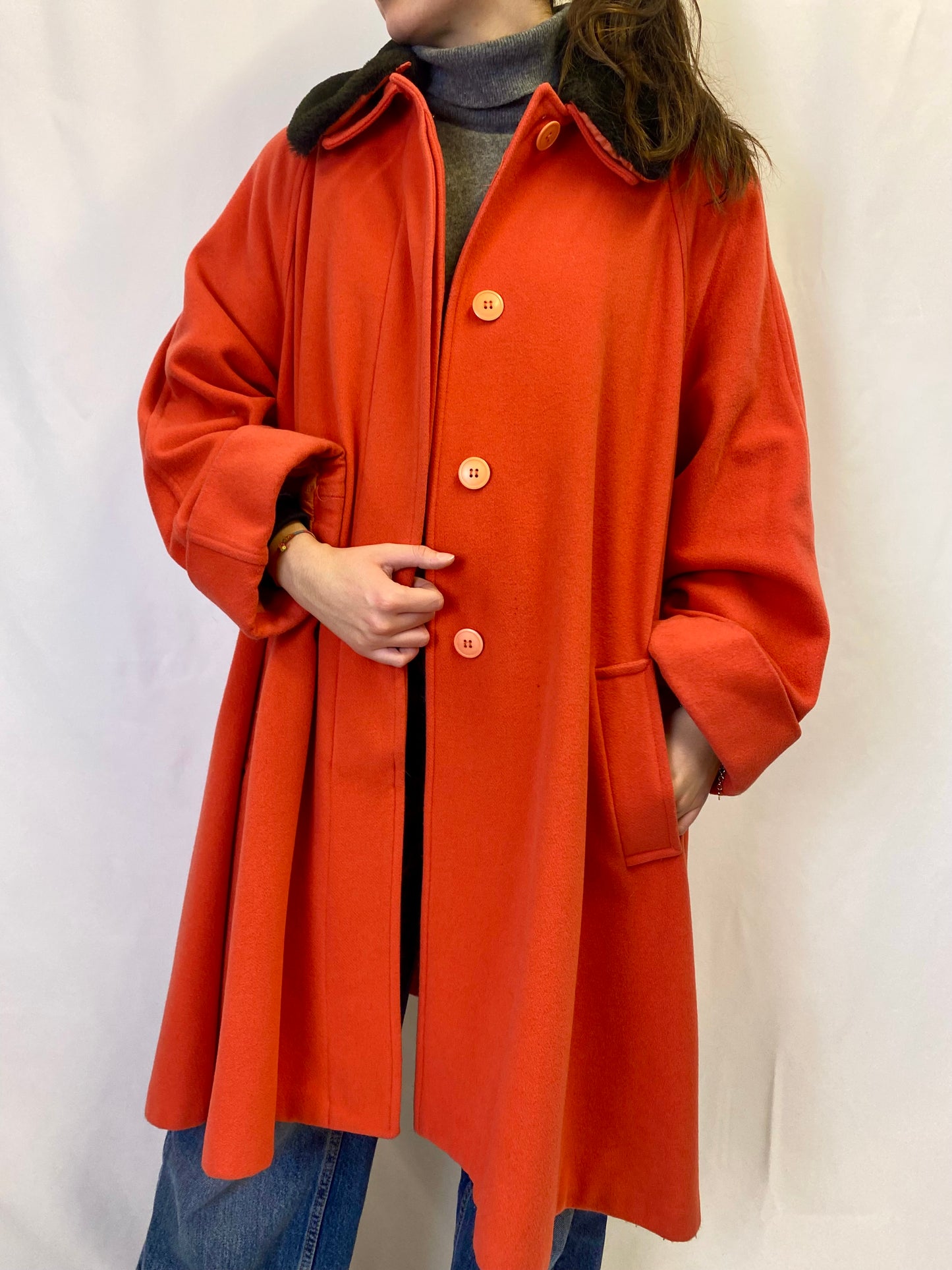 Cappotto anni ‘80 arancione