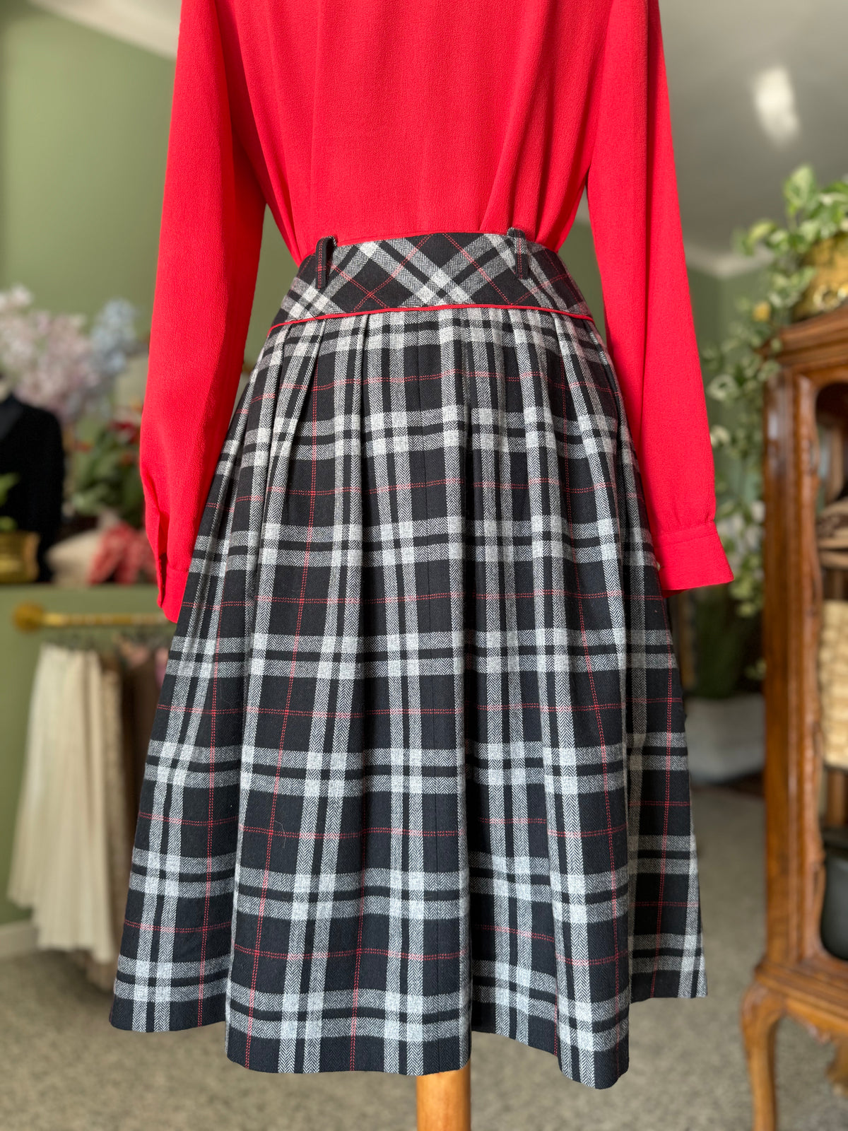 Gonna tartan in pura lana - TG. 38/40