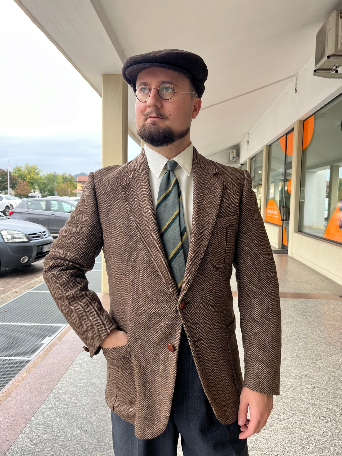 Giacca anni '70 in tweed tg. 46-48