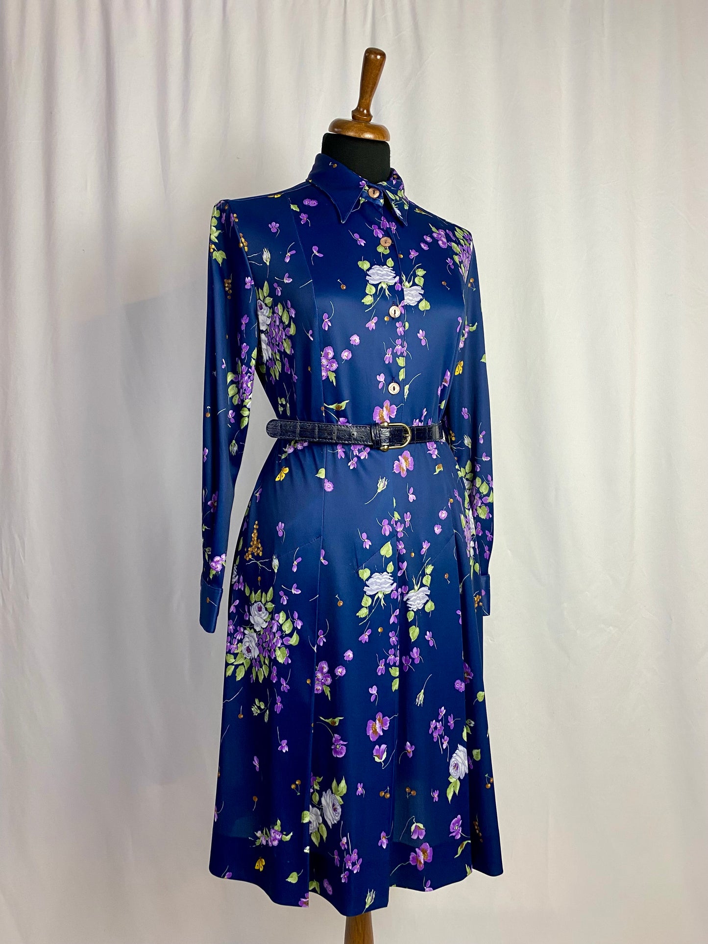 Abito anni ‘70 con fiori - TG. 44/46