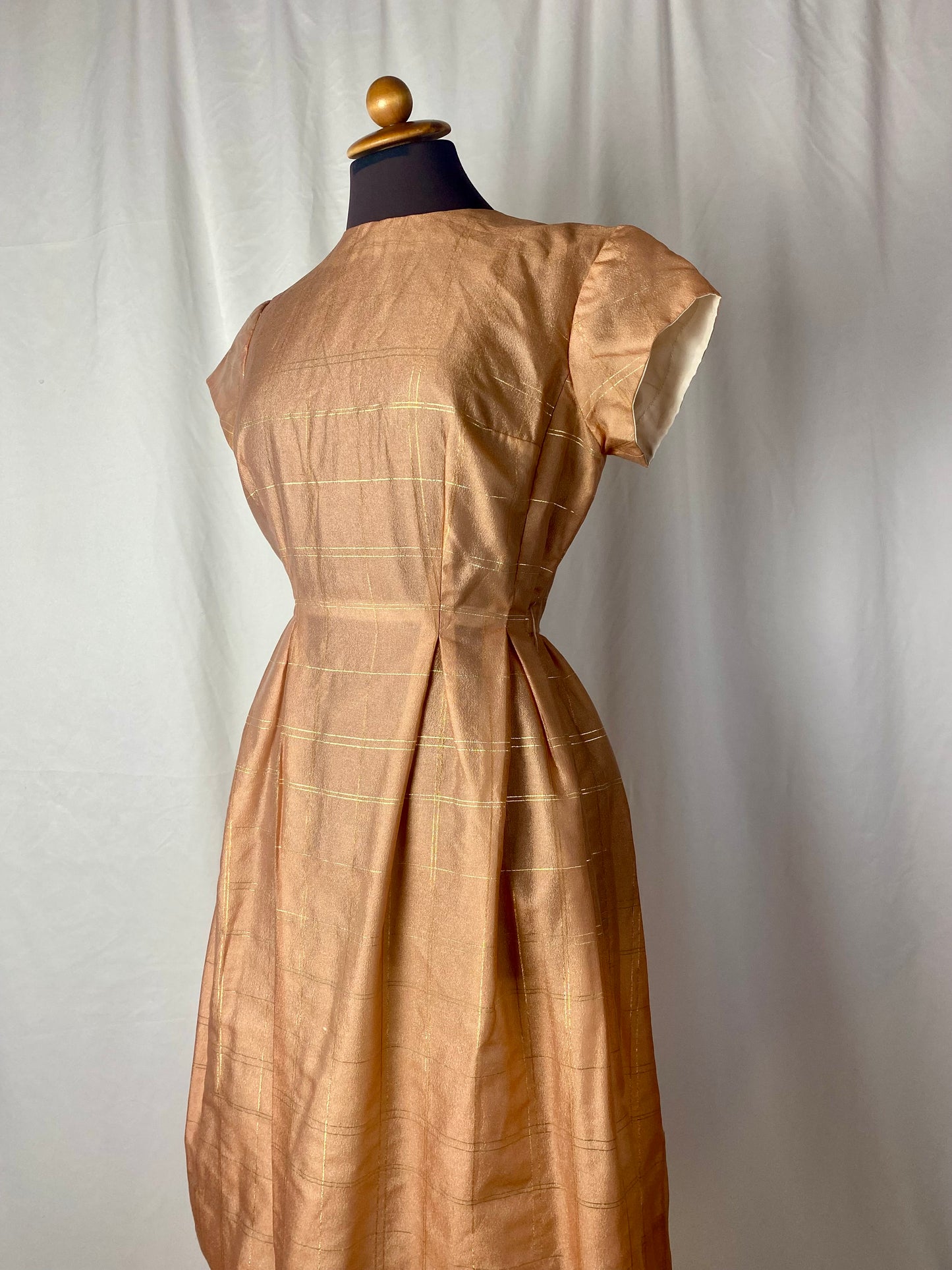 Abito anni ‘50 rosa e oro - TG. 40/42
