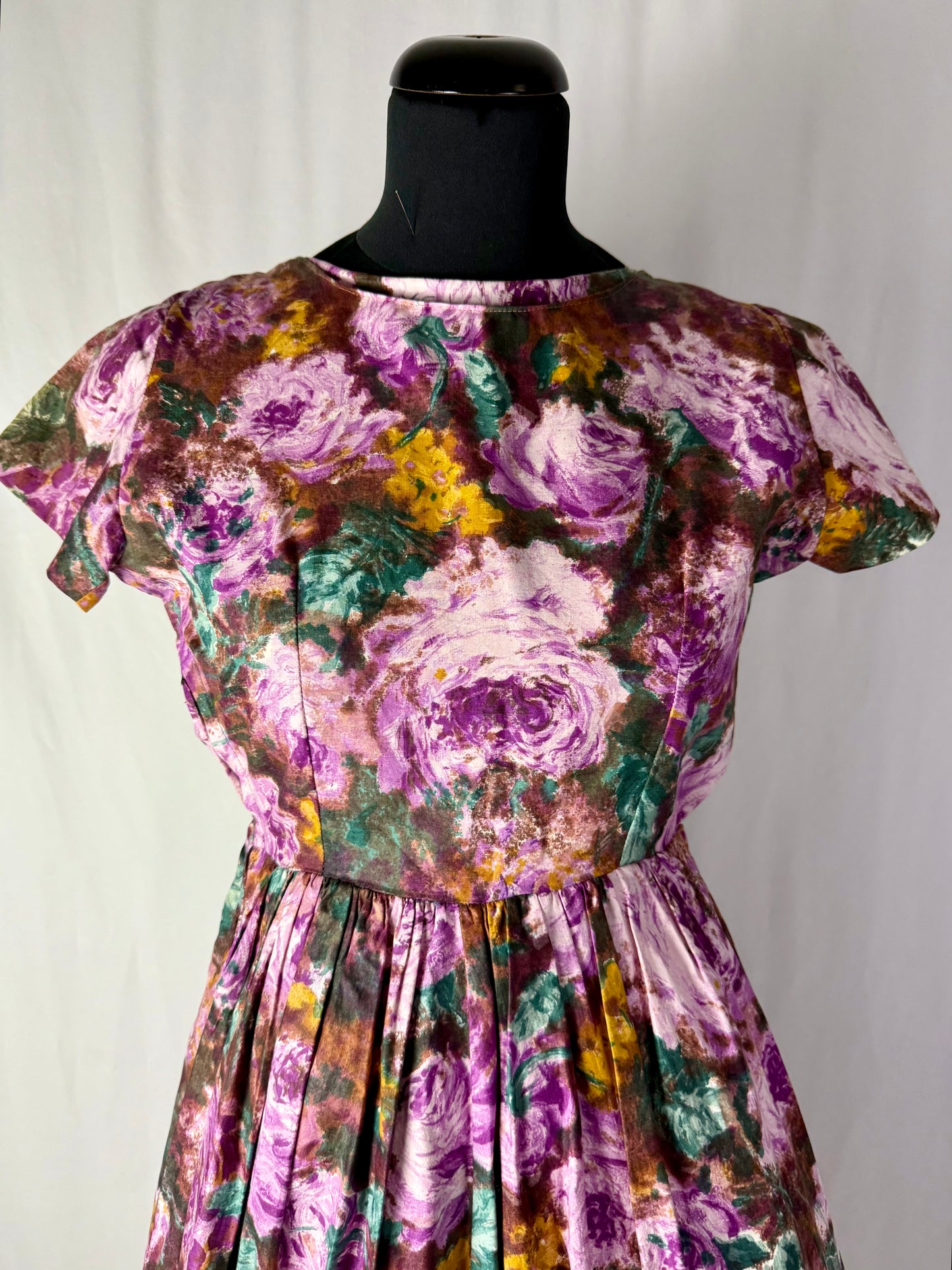 Abito anni ‘50 “Bouquet di Velluto” – TG. 36