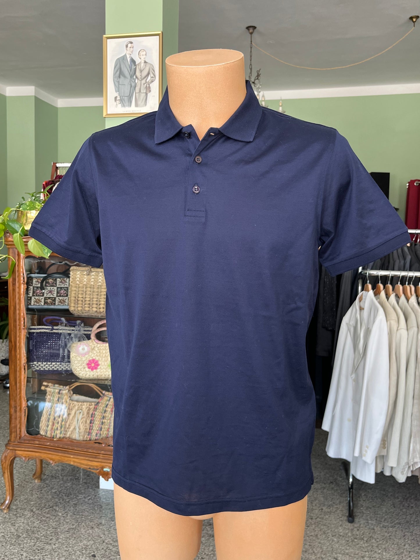 Polo a maniche corte puro cotone tg. 48