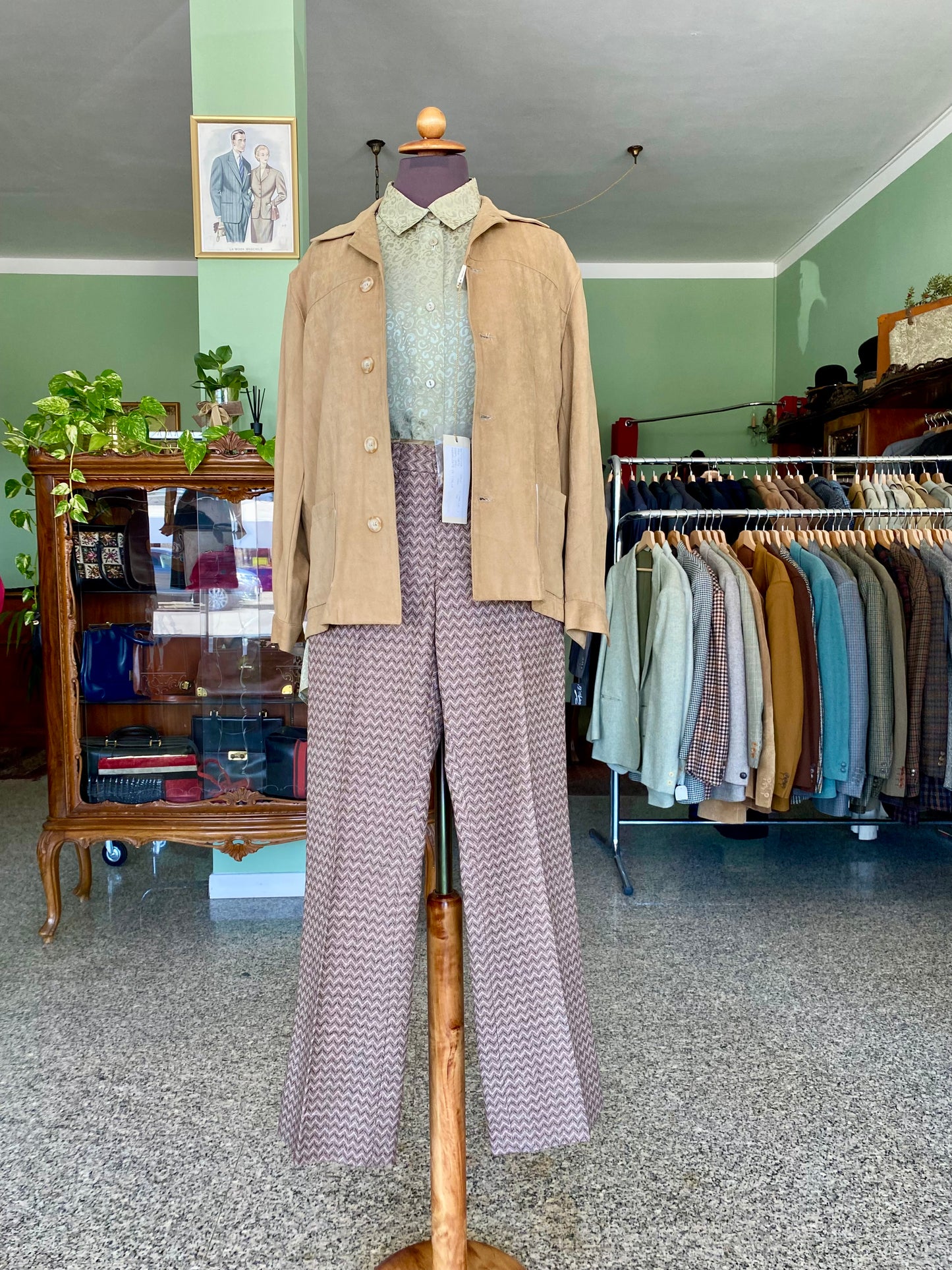 Pantaloni anni ‘70 in Chevron - TG. 36/38