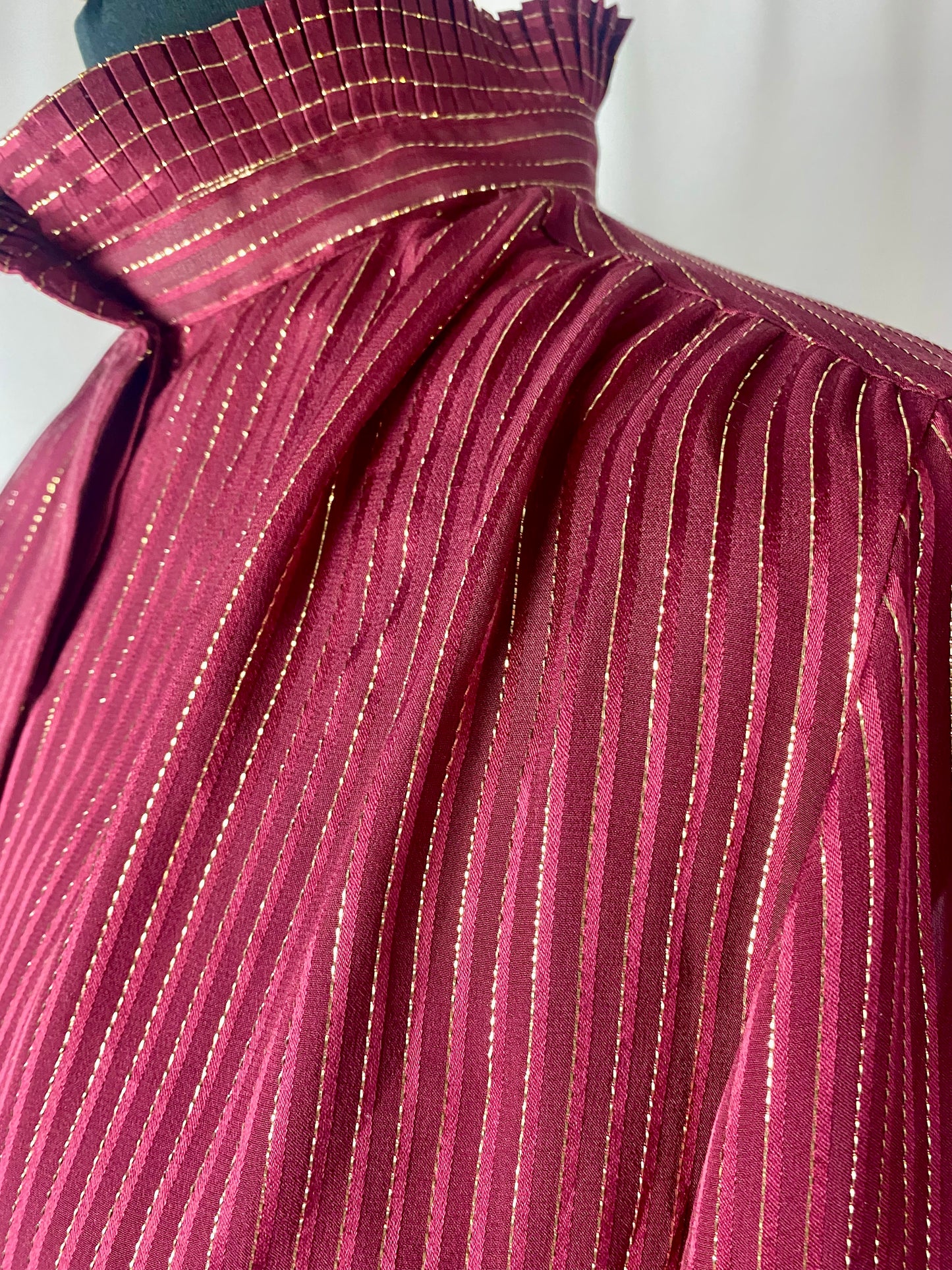 Camicia in seta bordeaux - TG. 40/42