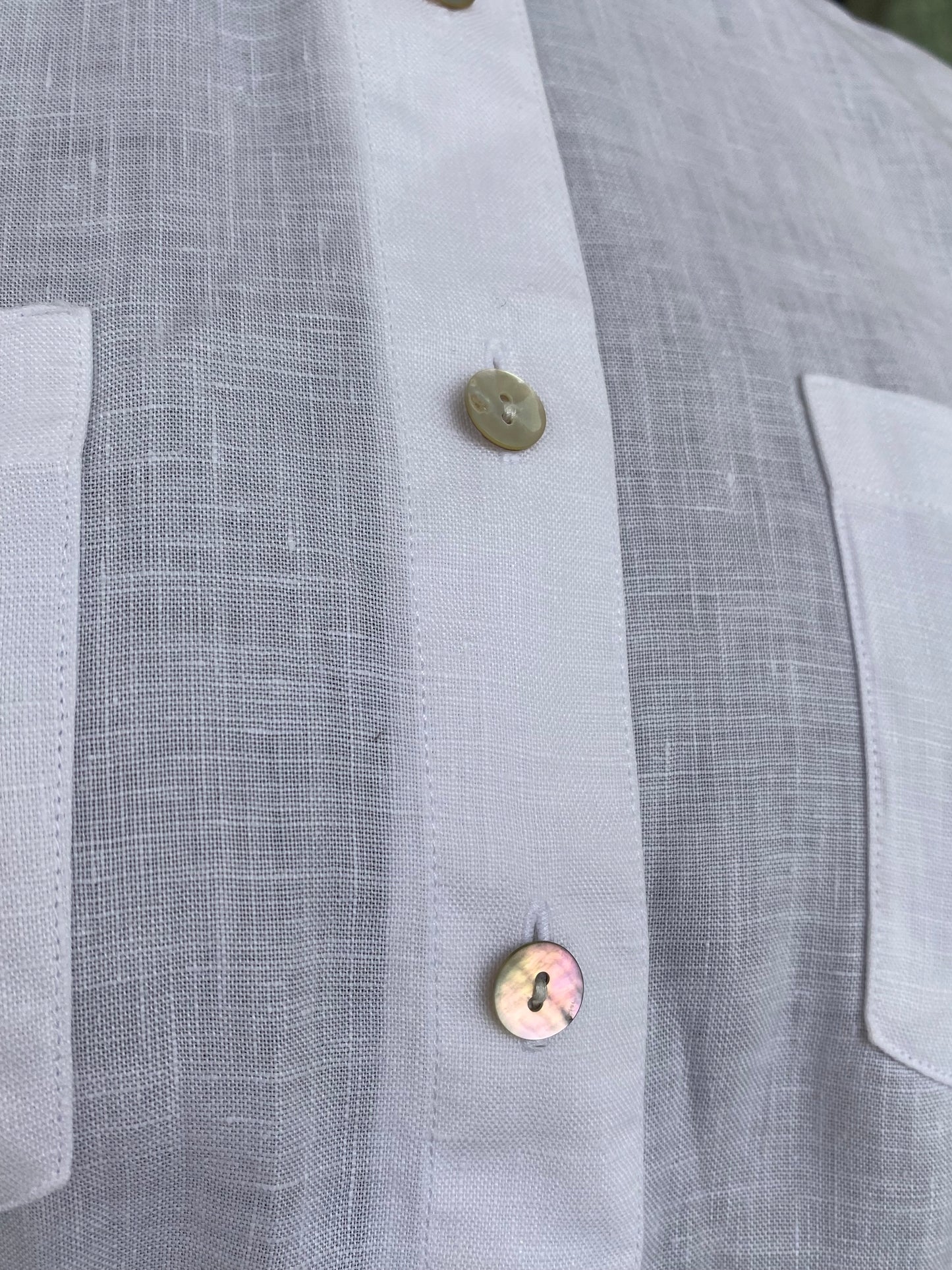 Camicia bianca in 100% lino - TG. 42