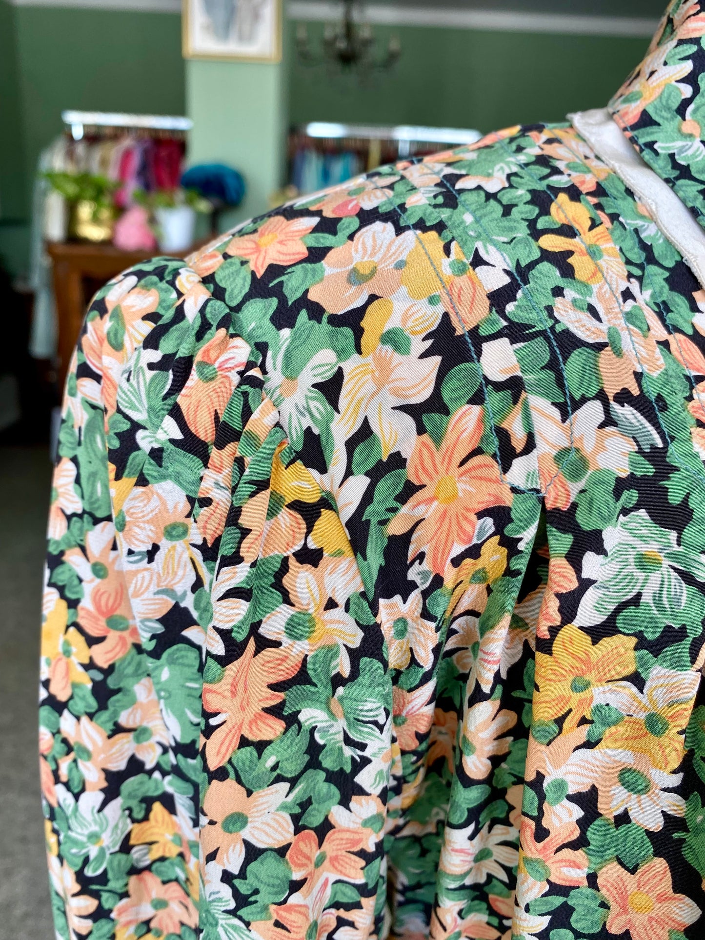 Camicia in seta fantasia floreale - TG. 48