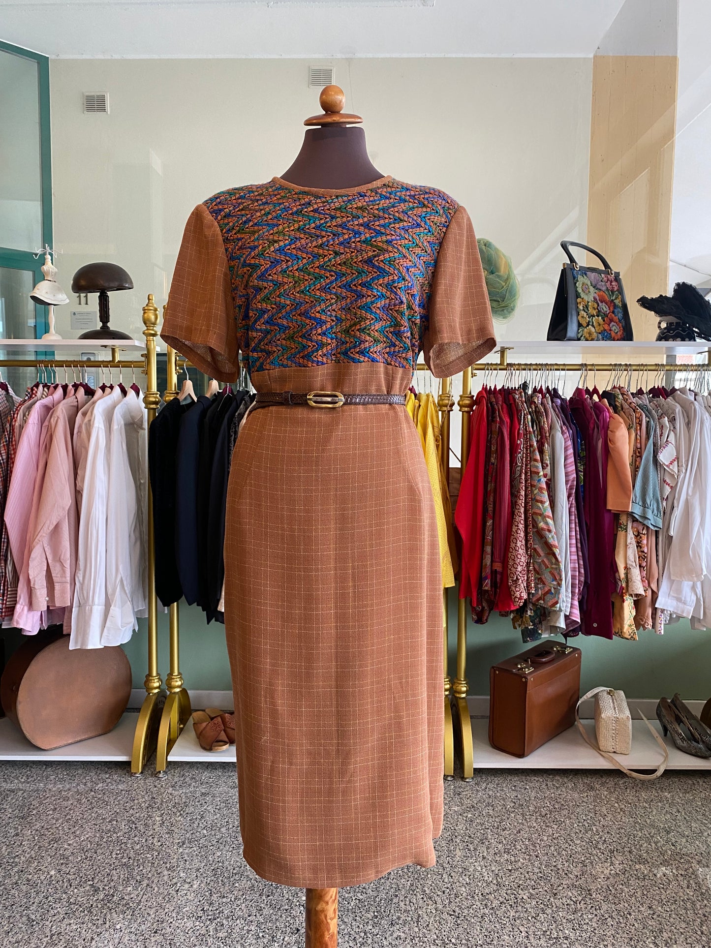 Tailleur giacca + abito anni ‘70 - TG. 50