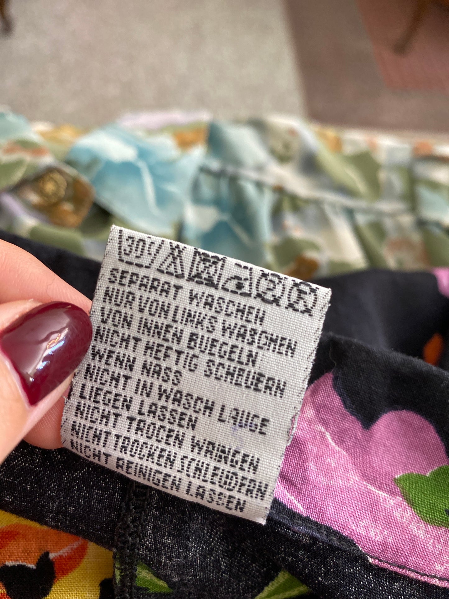 Abito anni ‘80 a fiori - TG. 46/48