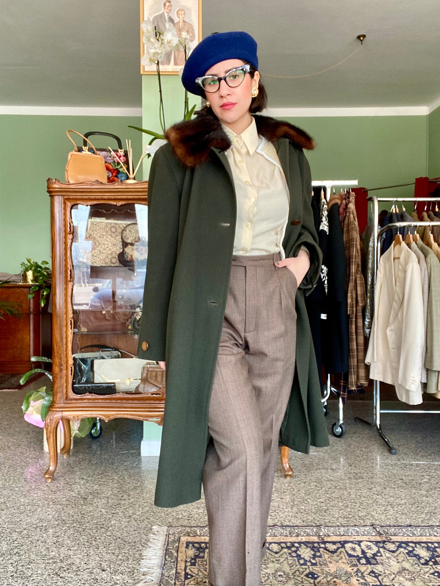 Cappotto verde oliva