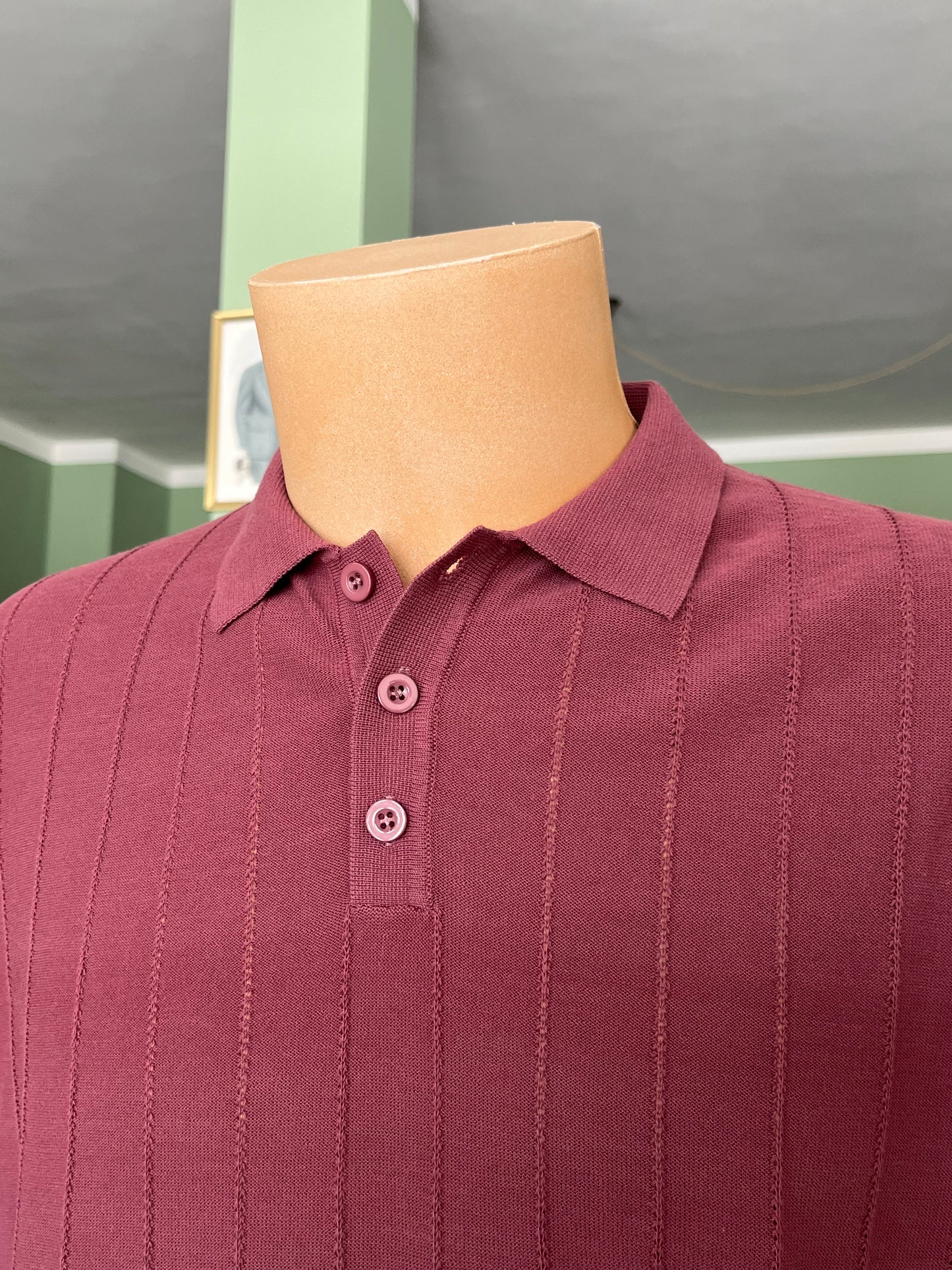 Polo a maniche corte cotone/lino tg. 56