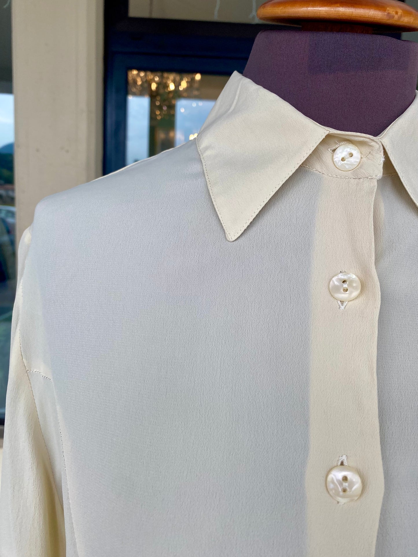 Camicia in seta panna - TG. 38/40