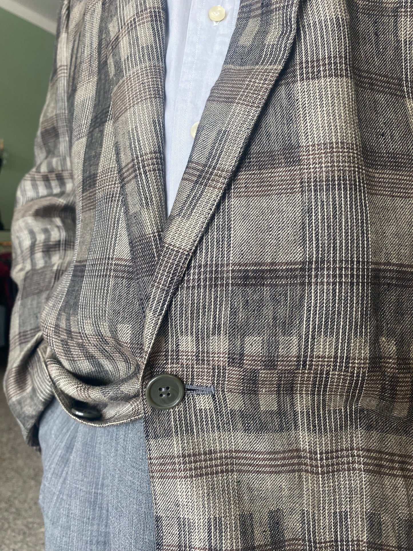 Giacca anni ‘80 in lino tg. 54