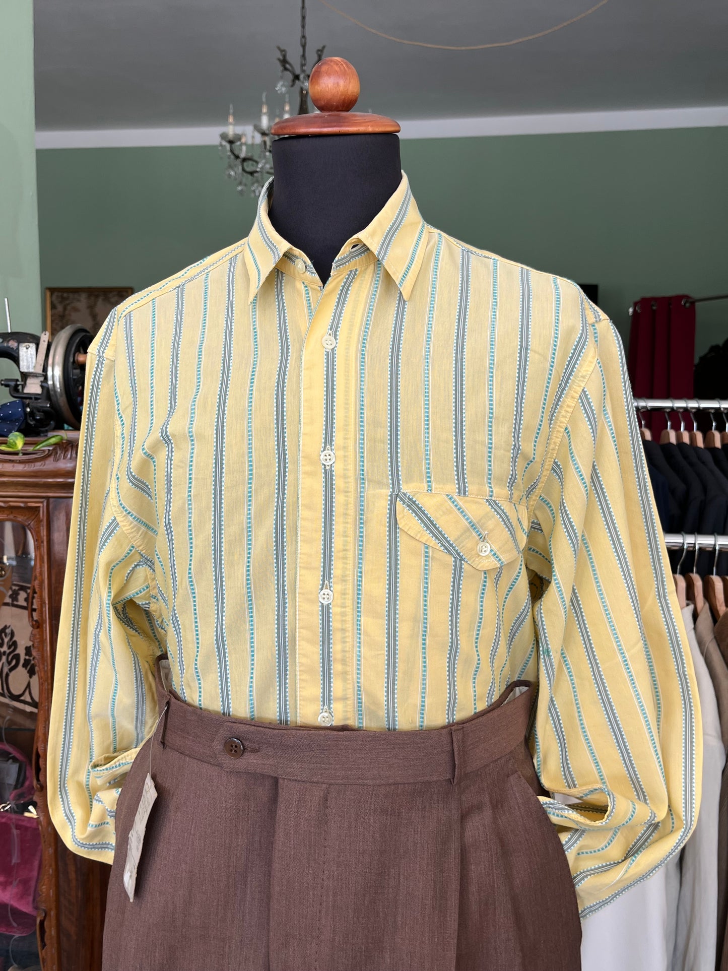 Camicia anni ‘80 cotone tg. M-L