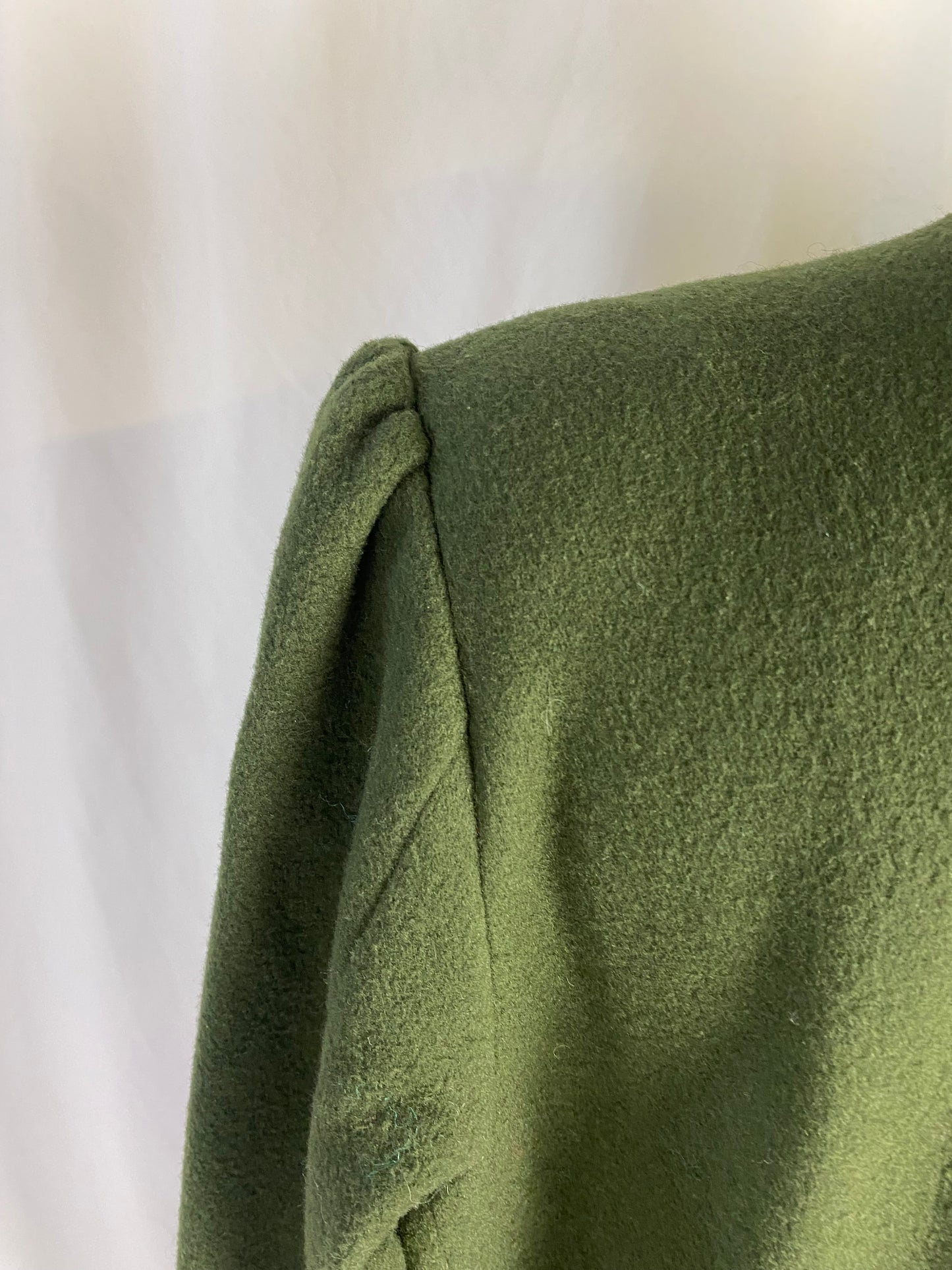 Abito verde bosco in lana - TG 48/50