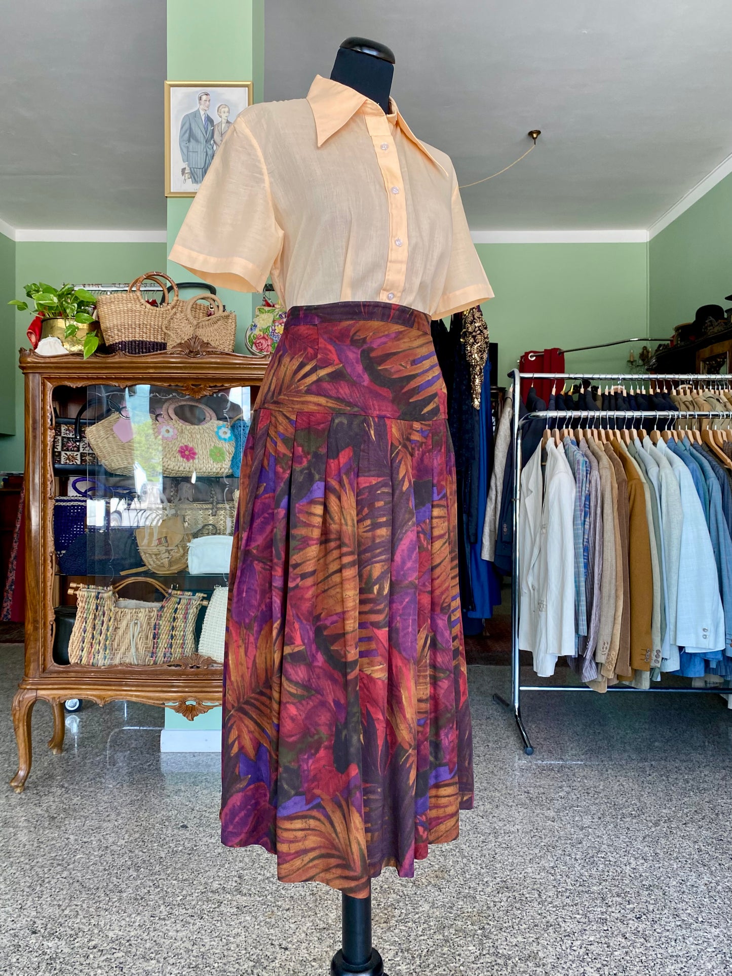 Camicia anni ‘70 color pesca - TG. 44/46