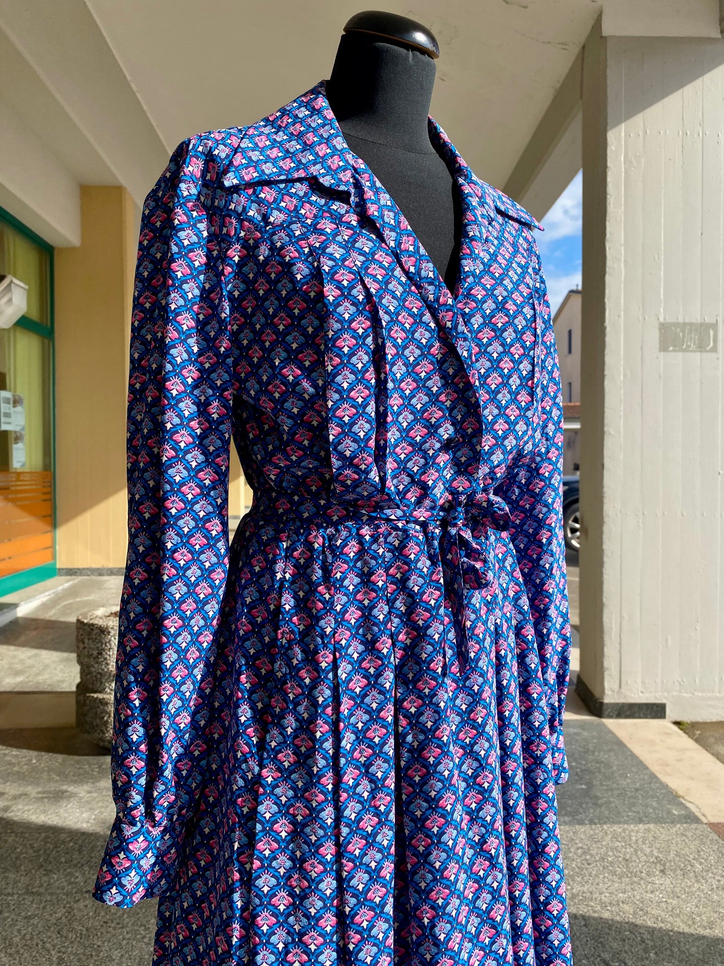 Abito anni ‘70 All-over prin- TG. 42 circa