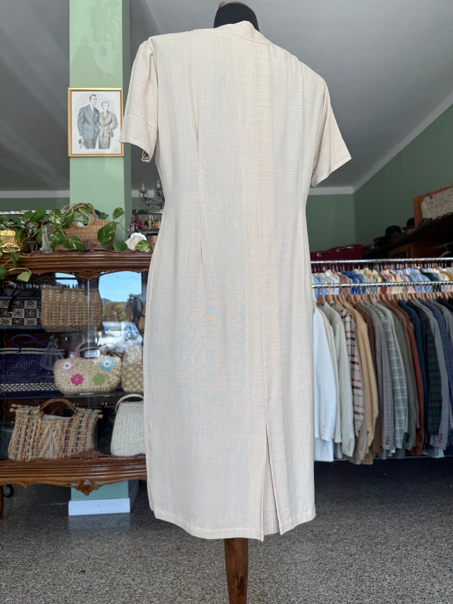 Abito sartoriale anni ‘60 lino e seta - TG. 44/ 46