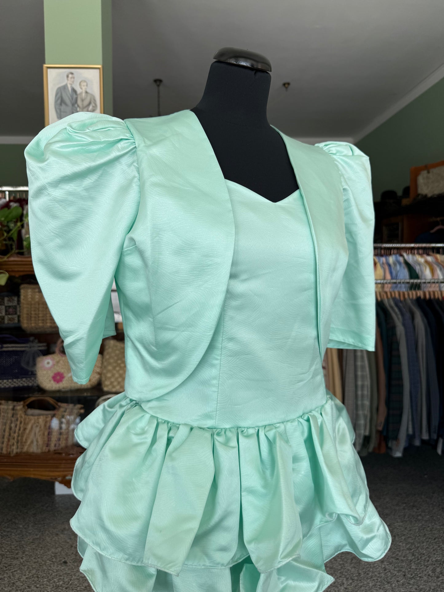 Iconico Party Dress Anni ’80 con Bolerino – Mint Elegance - TG. 38/40