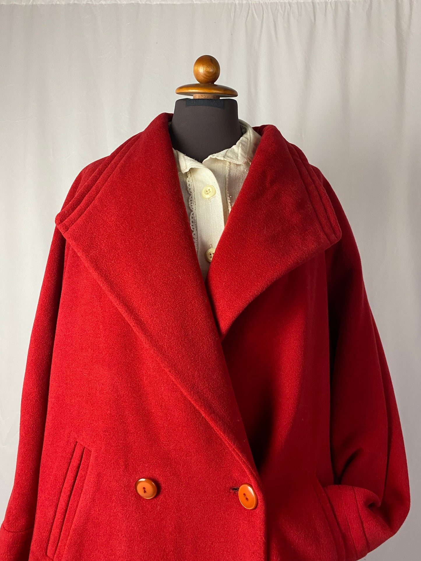 Cappotto rosso anni ‘80 - TG. Ok da 48 in su - guarda le misure