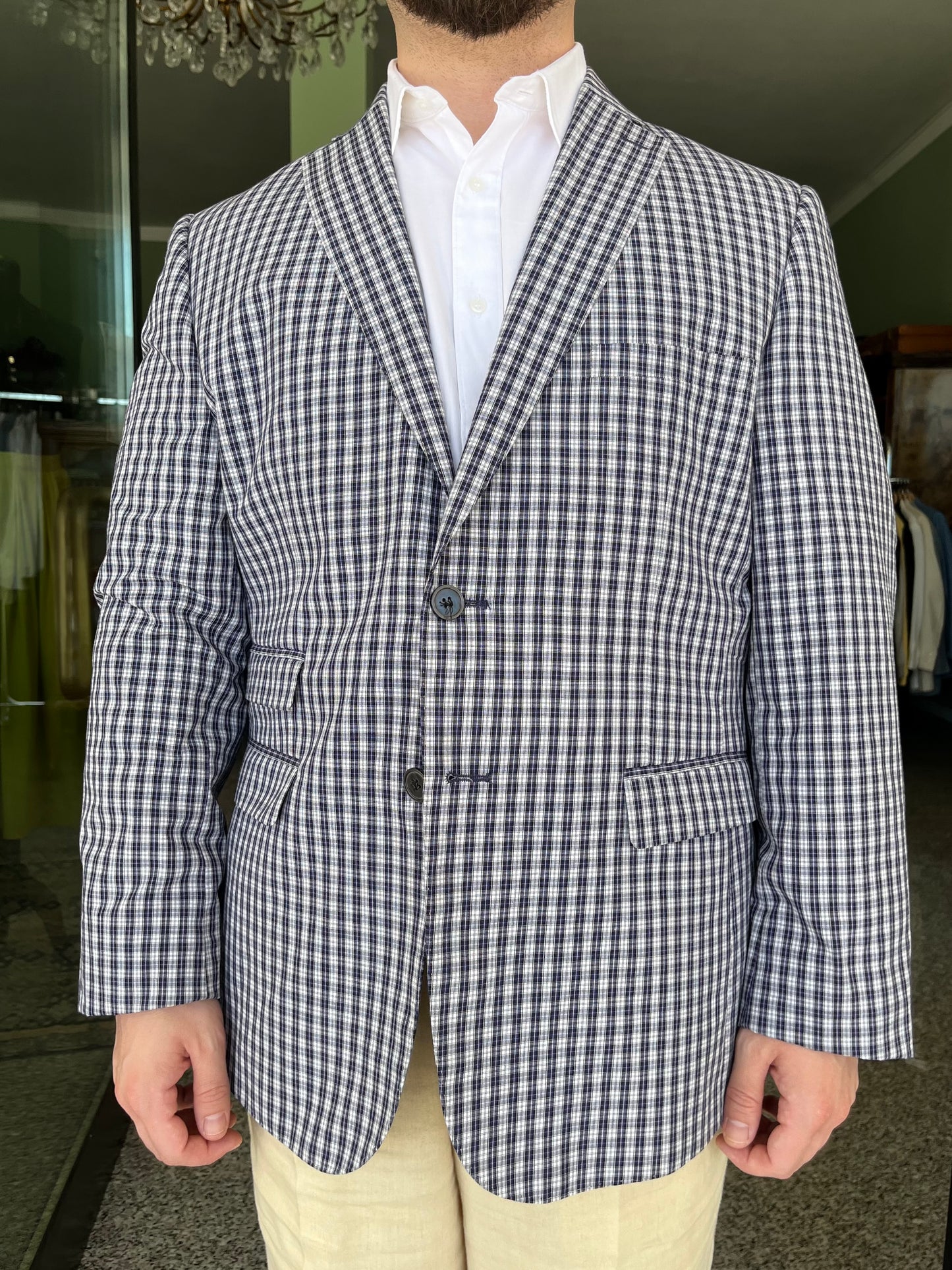 Giacca anni ‘90 in cotone tg. 52 corta