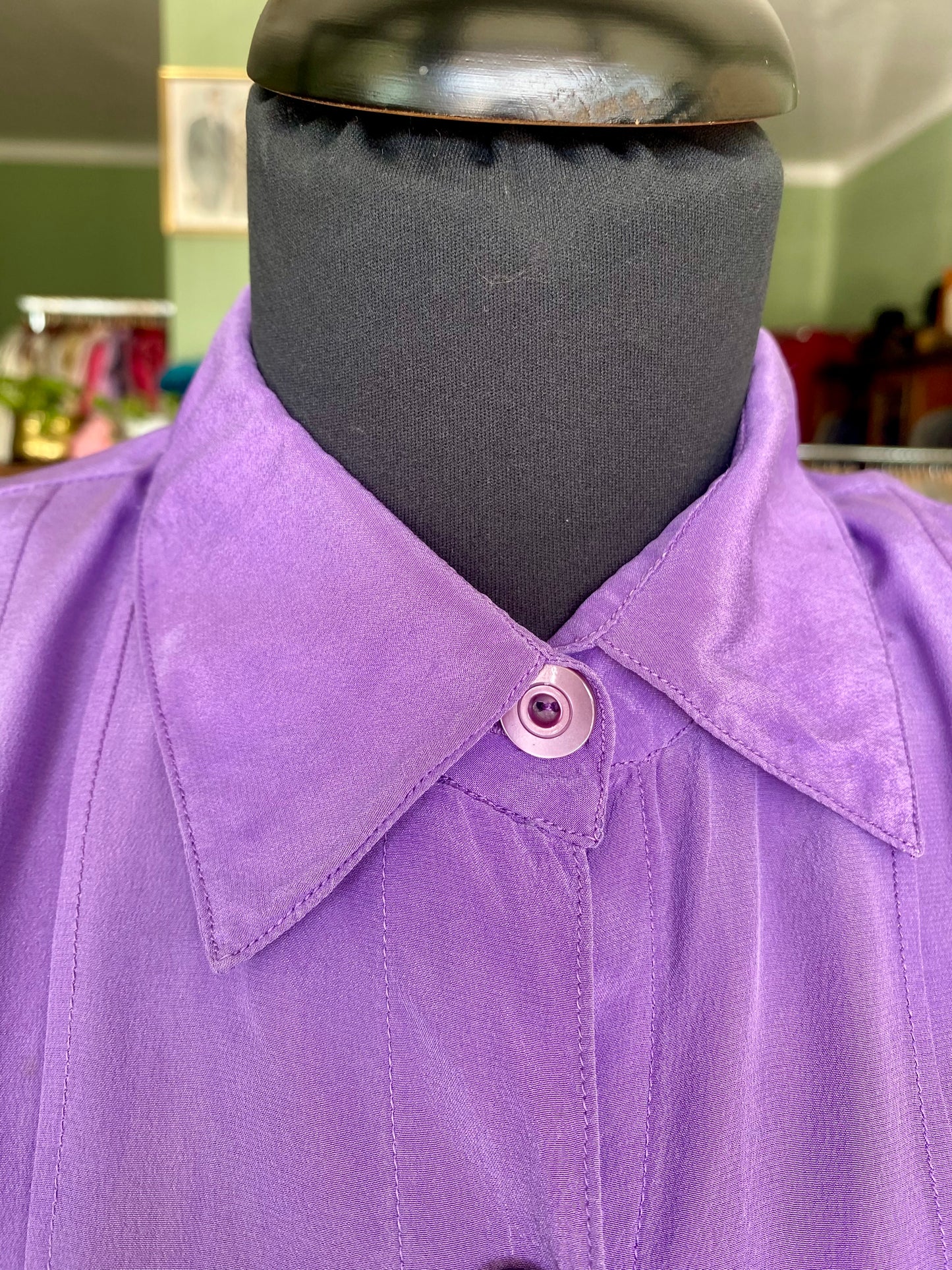 Camicia in seta viola - TG.