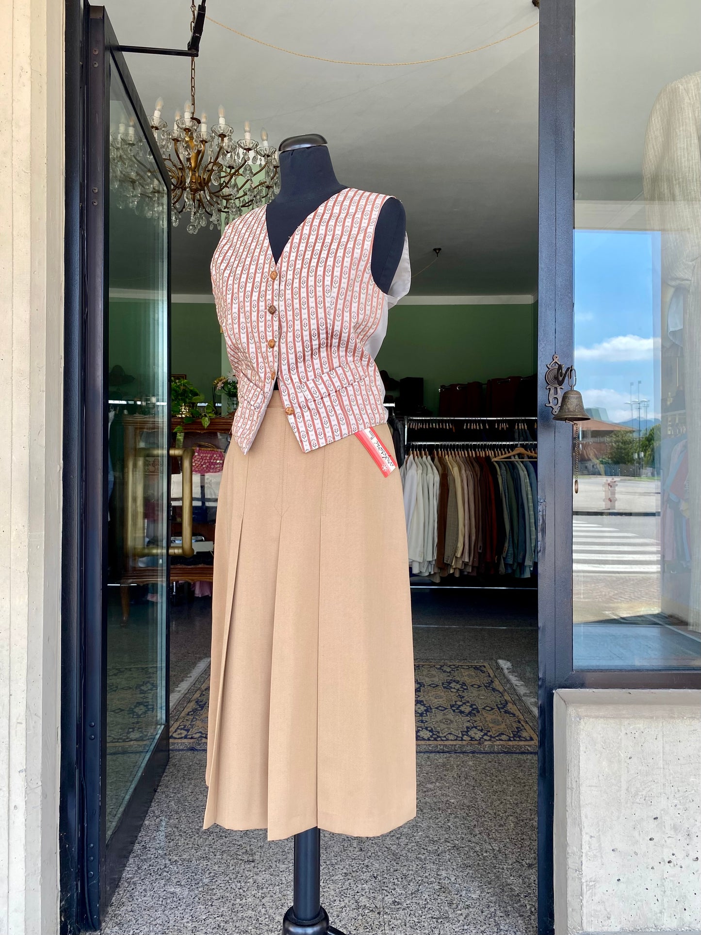 Gilet anni ‘70 con fiorellini - TG. 40/42