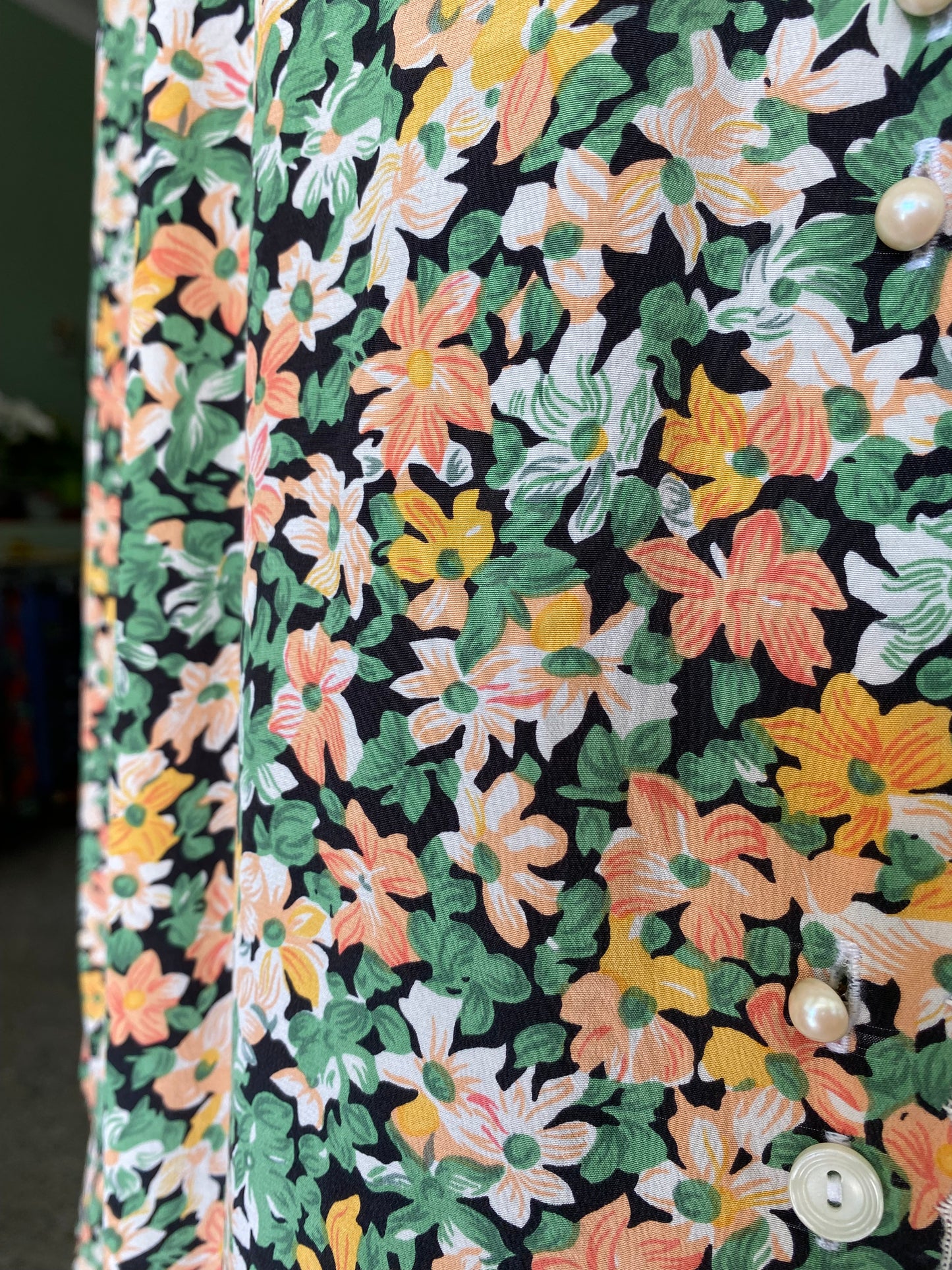 Camicia in seta fantasia floreale - TG. 48