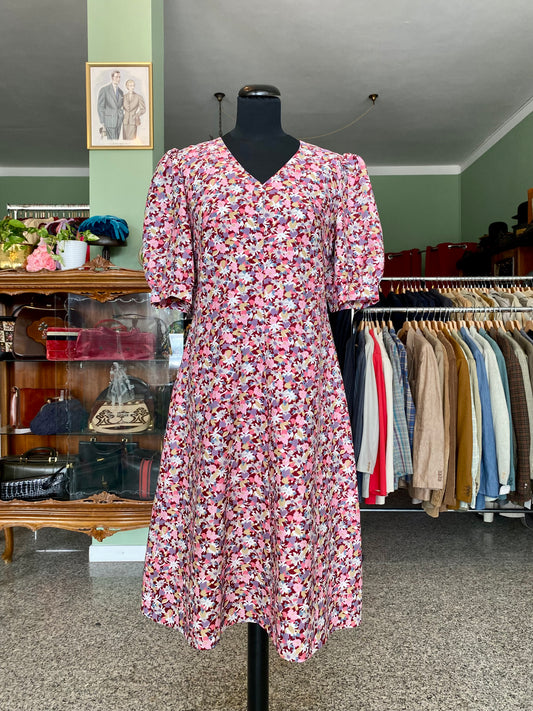 Abito anni ‘70 stampa floreale - TG. 42 circa