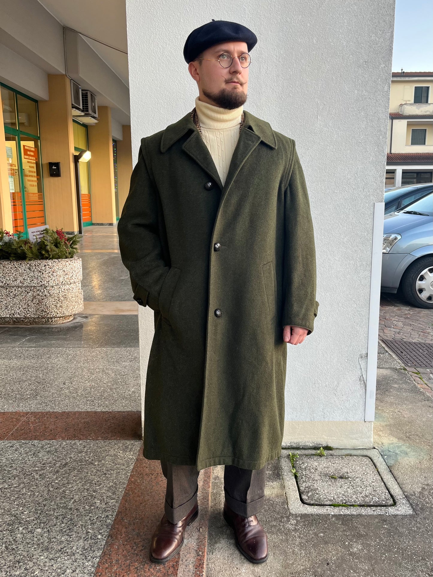 Cappotto Loden anni '70 tg. 52-54