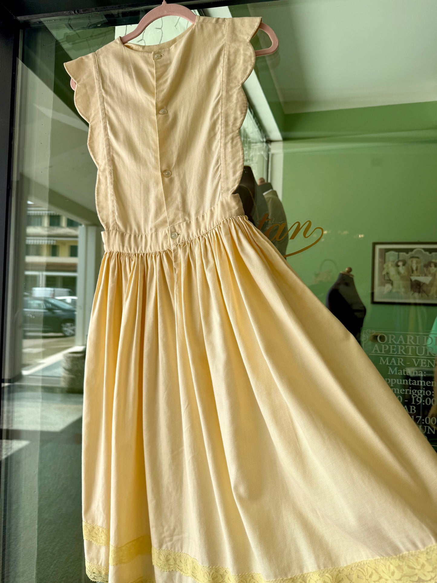 Abito giallo da giorno anni ‘50 - TG. 38