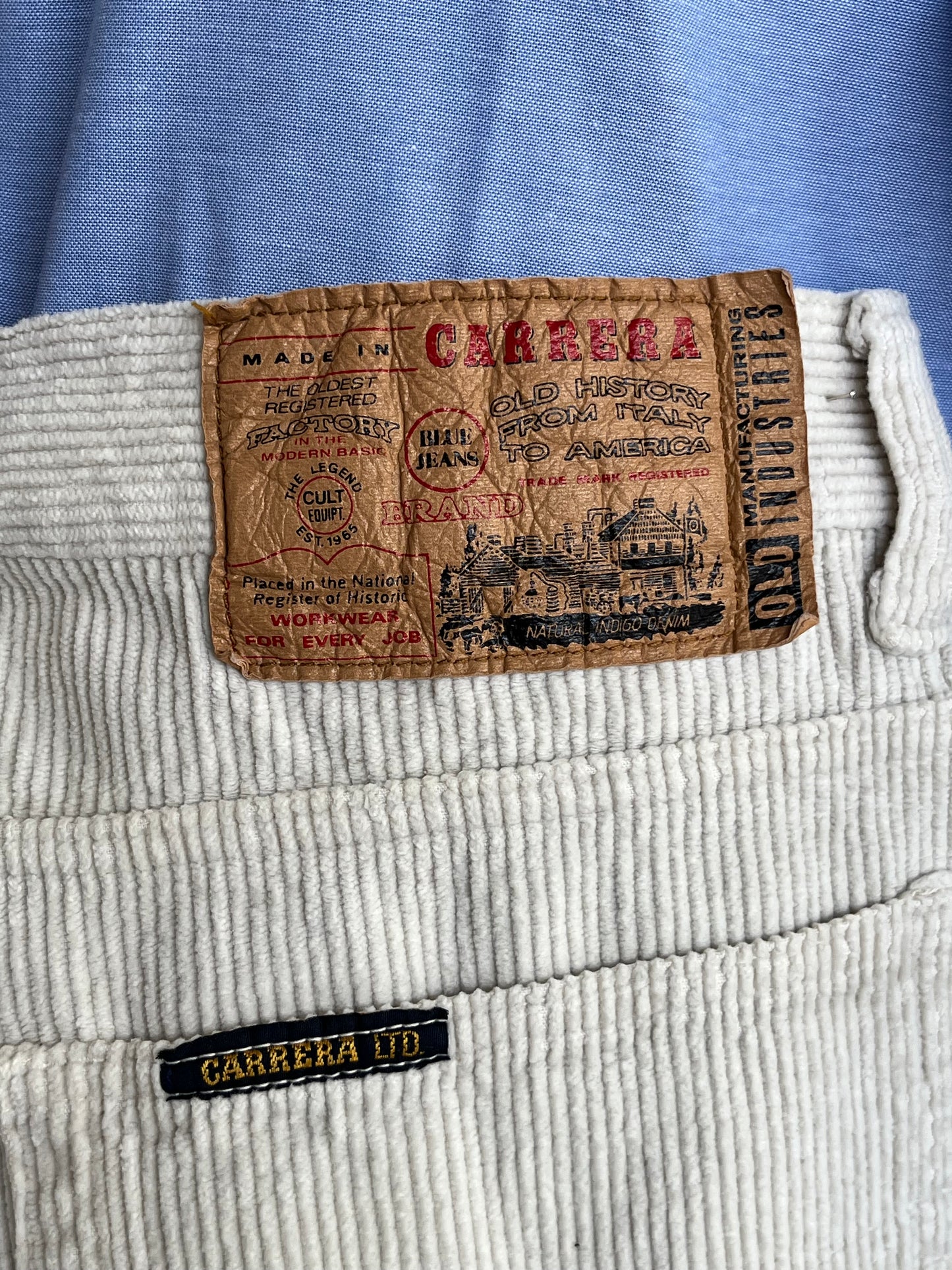 Calzoni Carrera in velluto tg. 50-52