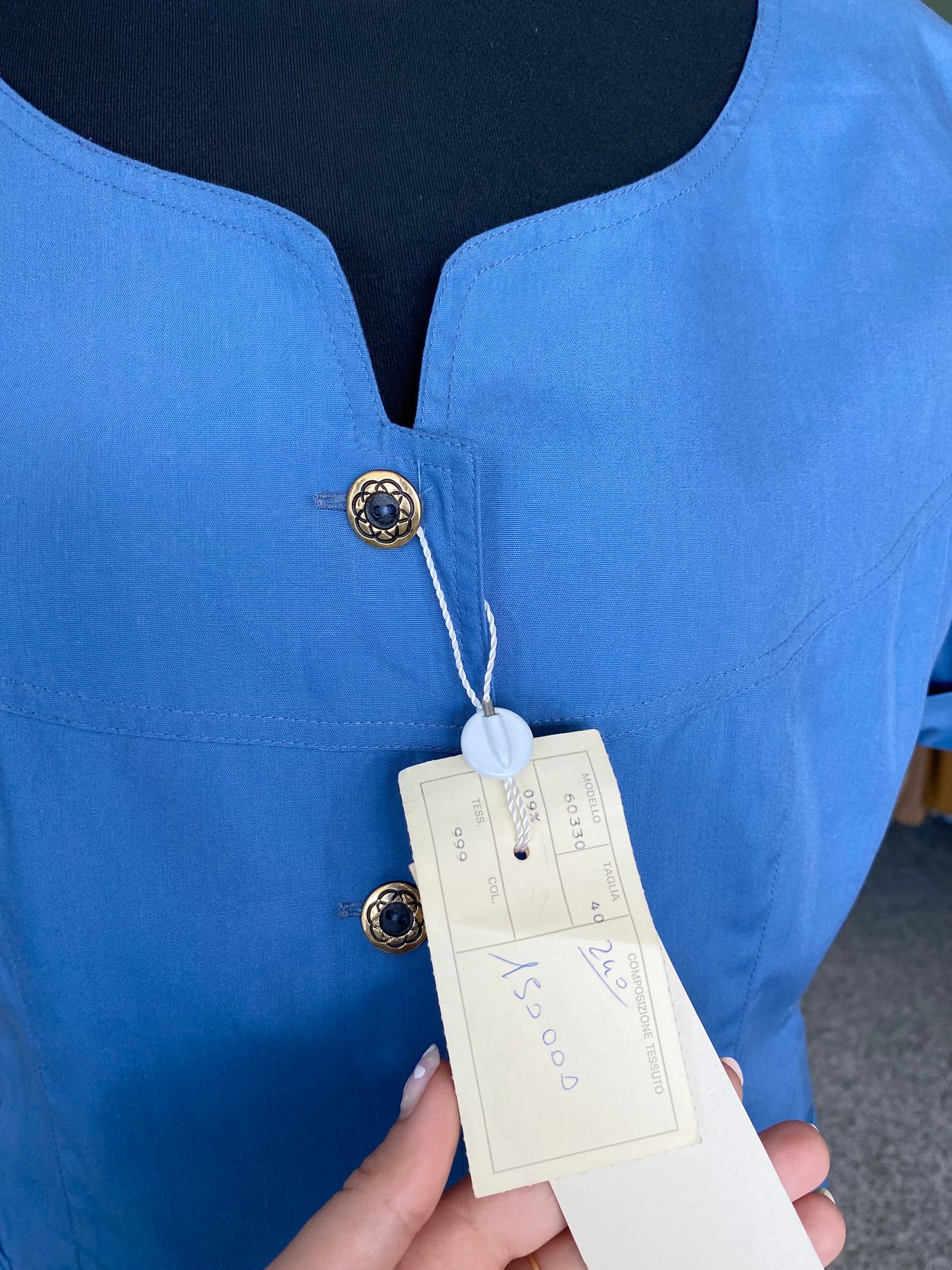 Tailleur azzurro nuovo fondo di magazzino - TG. 40