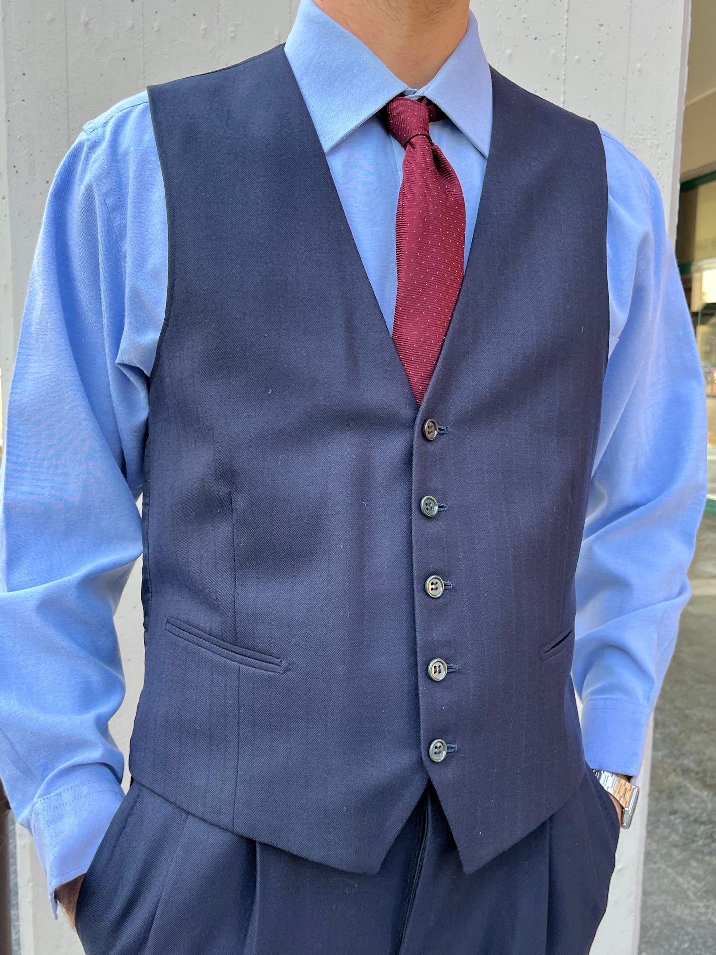 Completo sartoriale tre pezzi anni '60 tg. 48-50