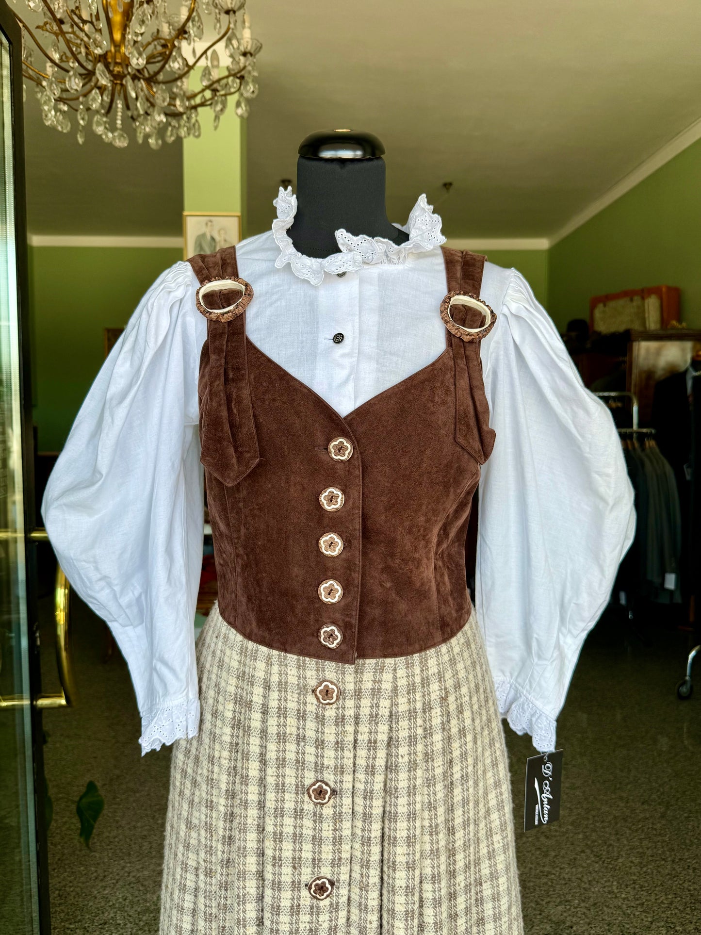 Dirndl in lana e camoscio - TG. 42/44
