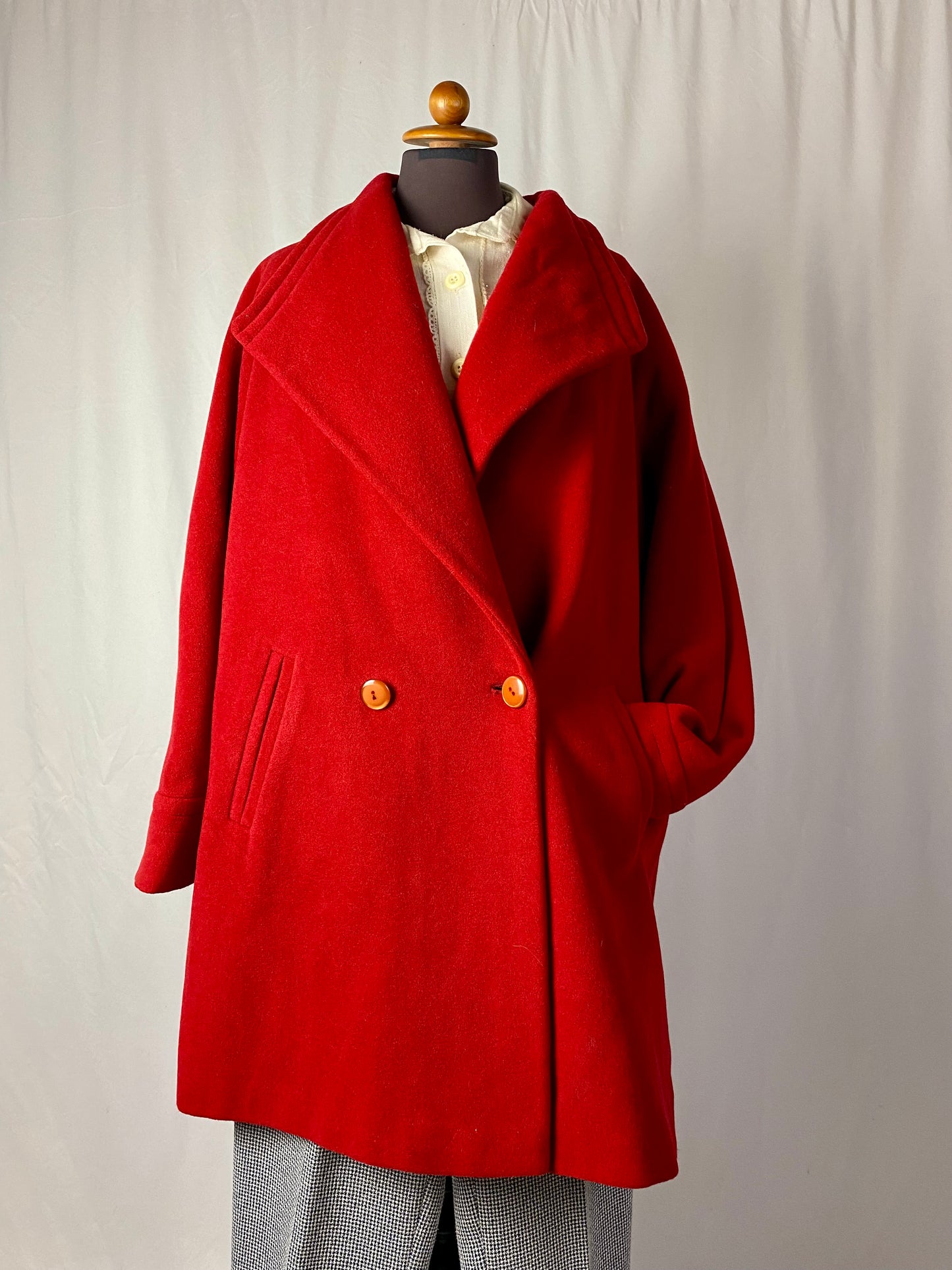 Cappotto rosso anni ‘80 - TG. Ok da 48 in su - guarda le misure