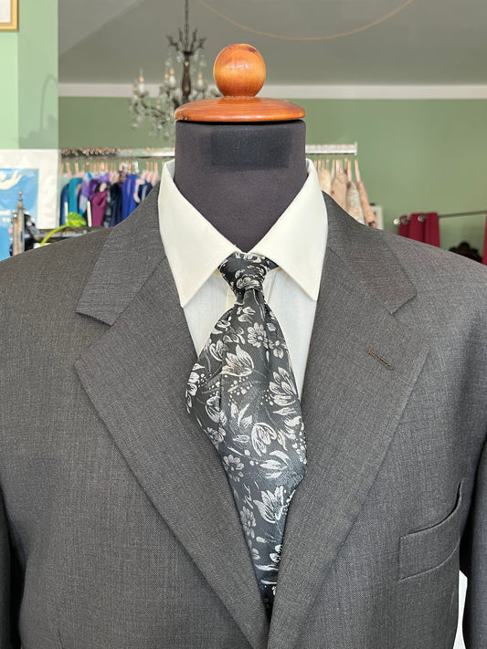 Cravatta anni ‘80 floreale