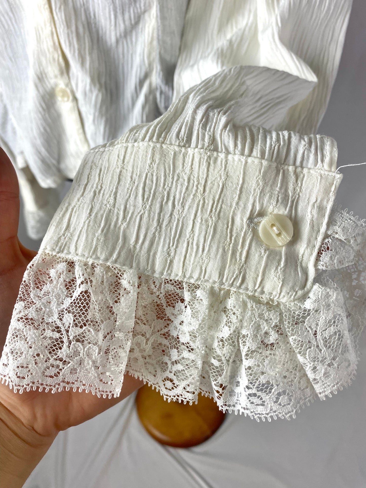 Camicia in cotone goffrato - TG. 44