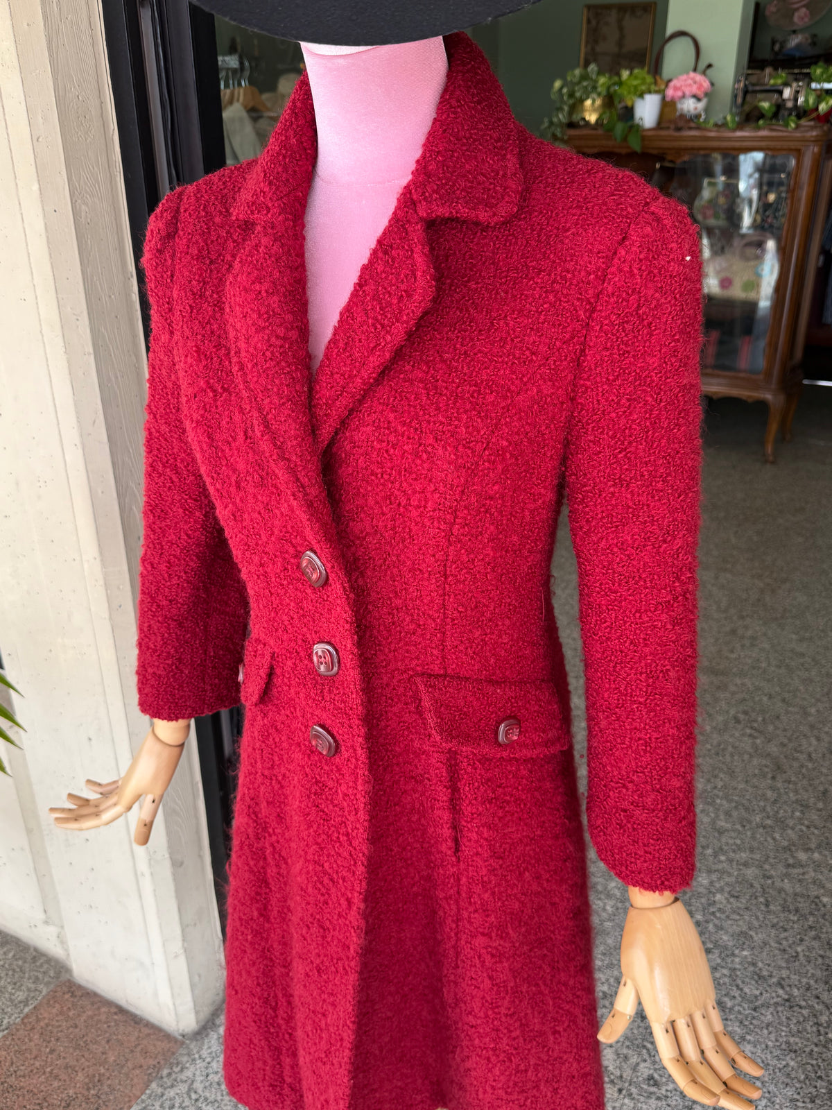 Cappotto sartoriale in bouclé di lana - TG. 40