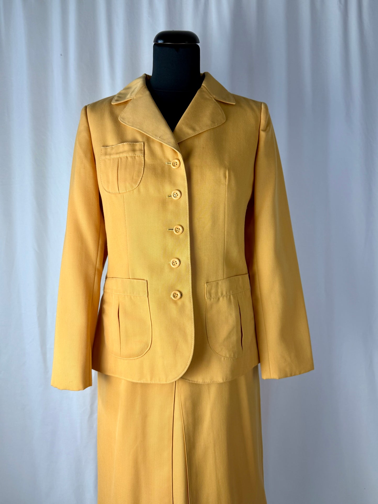 Tailleur anni ‘70 giallo ocra - TG. 40