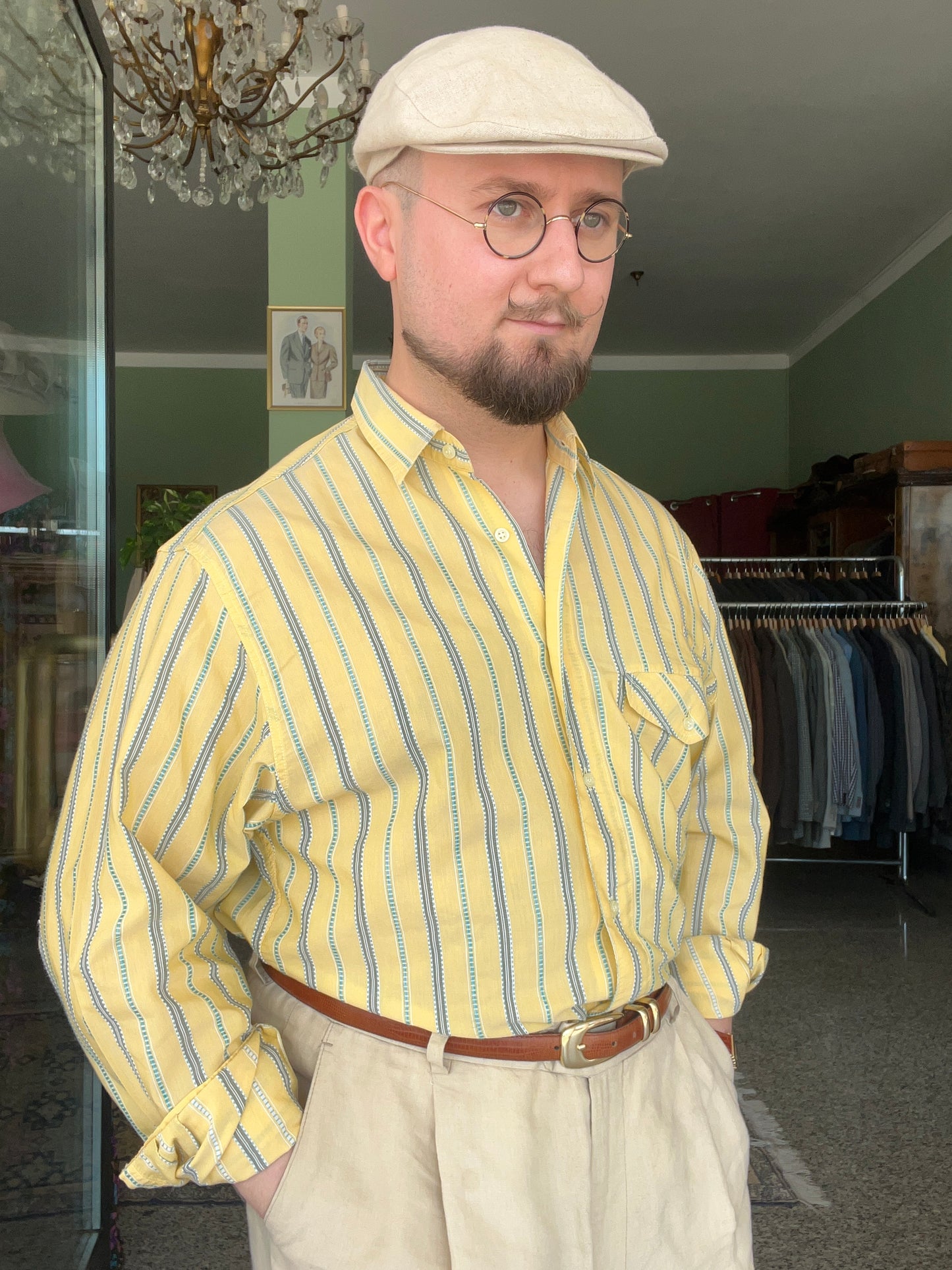 Camicia anni ‘80 cotone tg. M-L