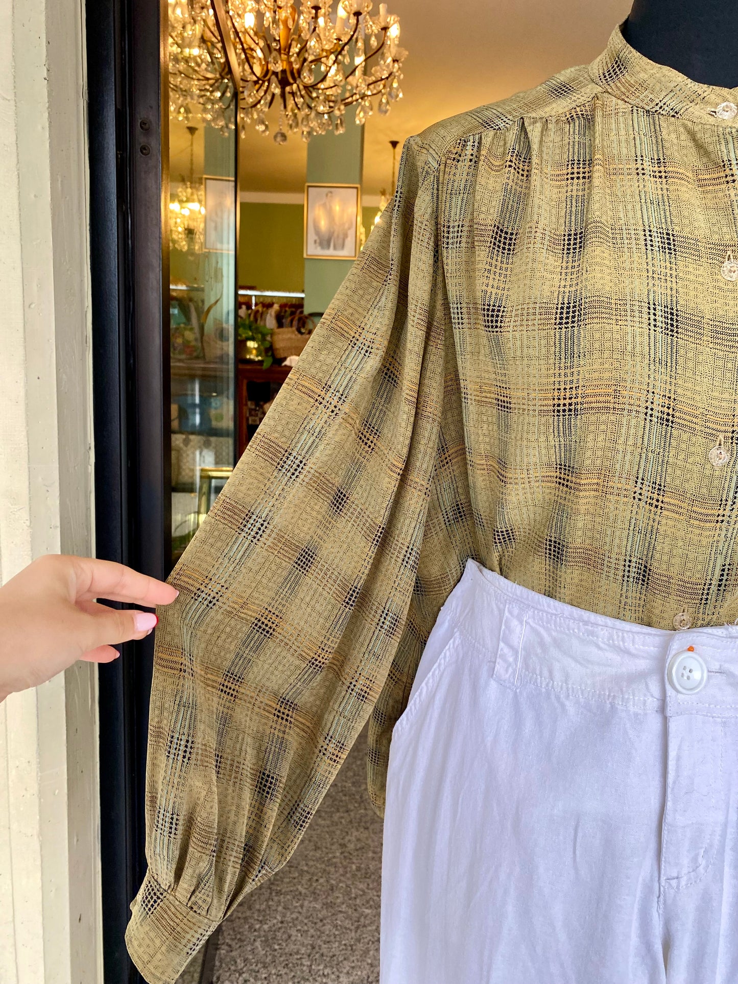 Camicia anni ‘70 misto seta - TG. 42/44