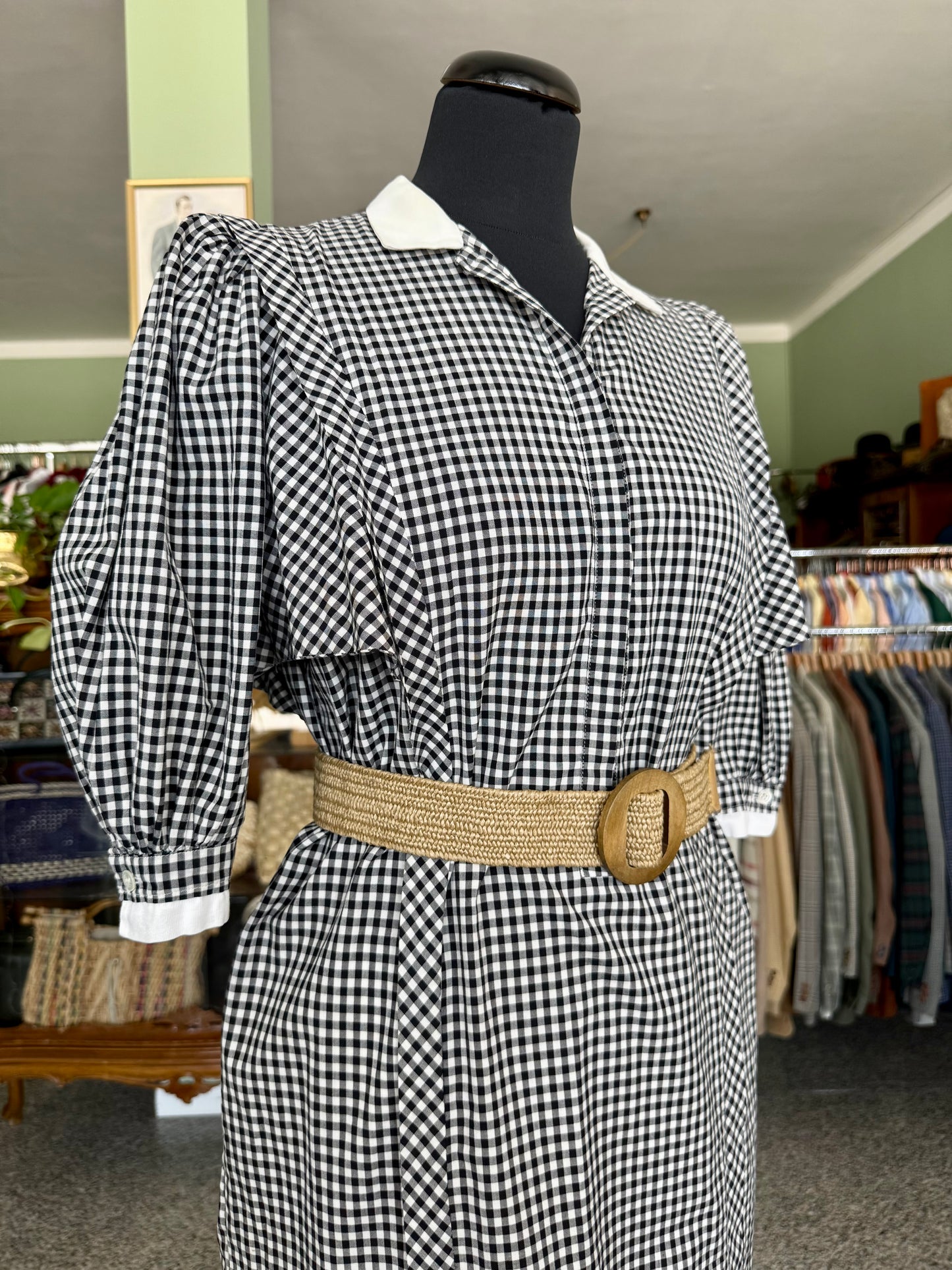 Abito in vichy bianco e nero - TG. 46/48