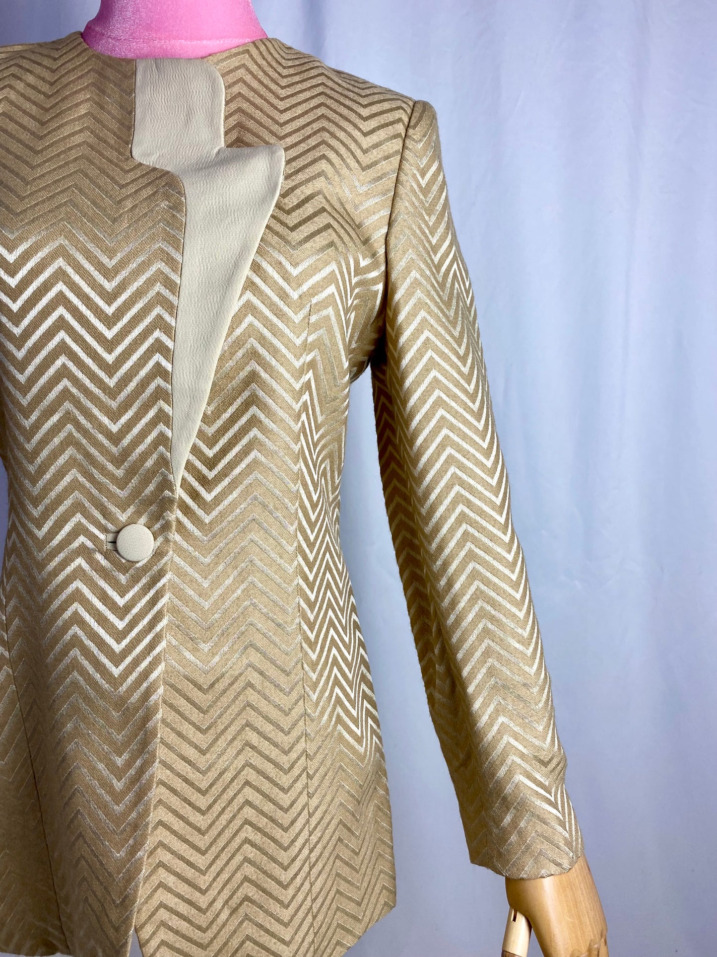 Giacca fantasia Chevron- TG. 40/42