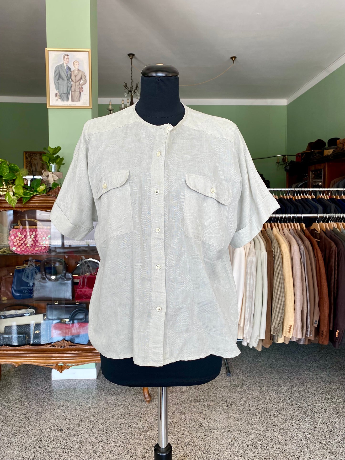 Camicia verde salvia - TG. 42/44